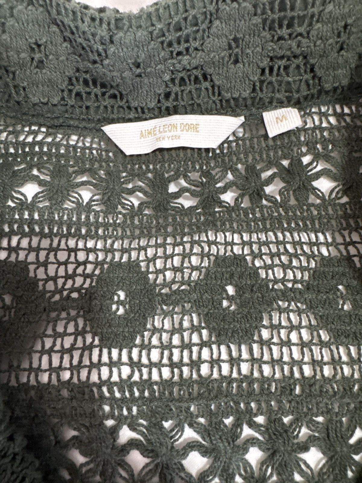 Aime Leon Dore ALD Crochet Knit Button Up Size US M / EU 48-50 / 2 - 4 Thumbnail