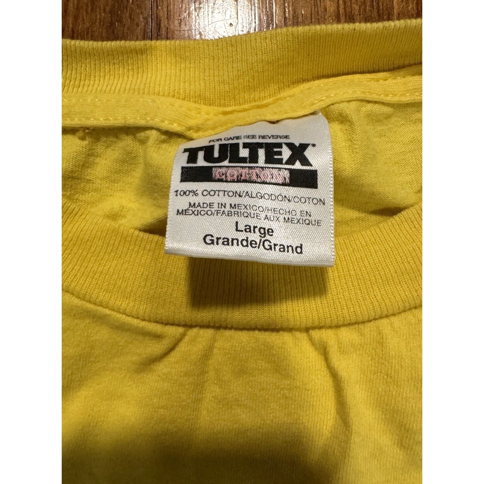 Tultex VINTAGE Hulk Hogan T Shirt WCW 90s Hulkster Hulkamania WWF WWE Yellow Tultex Size L Men Short Sleeve Crew Neck Cotton Logo Size US L / EU 52-54 / 3 - 5 Thumbnail