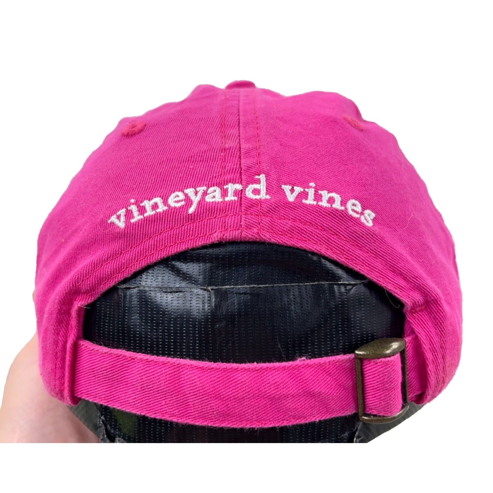 Vineyard Vines VINEYARD VINES Baseball Cap Adjustable Pink Twill Whale Mens 90s Retro Size ONE SIZE - 2 Thumbnail