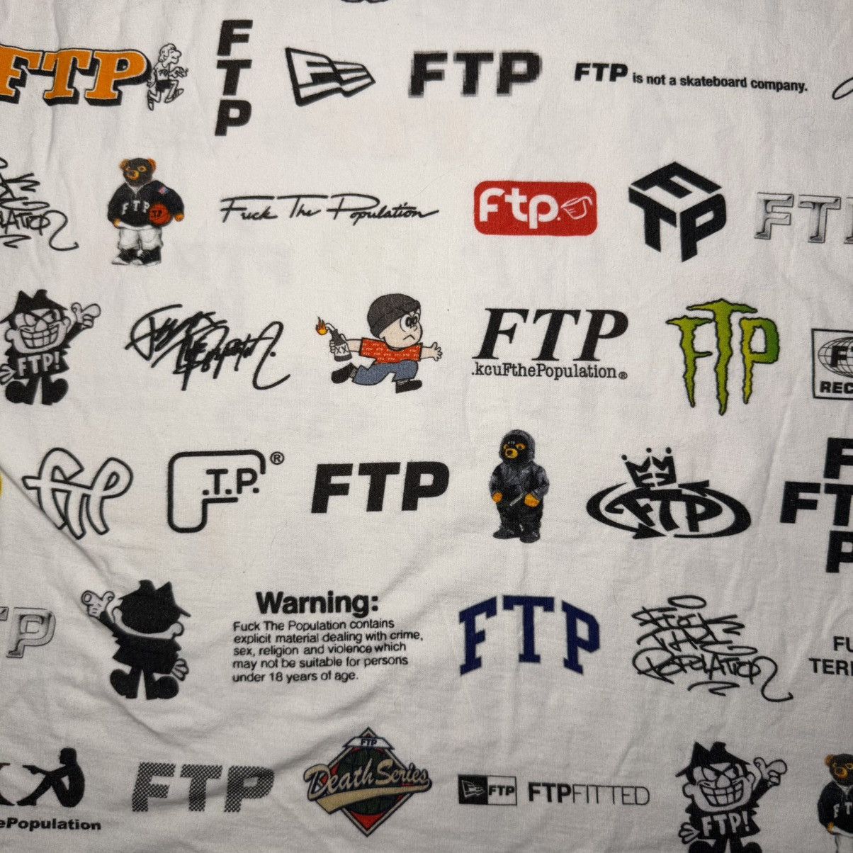 Fuck The Population FTP 13 Year Anniversary T Shirt Size US M / EU 48-50 / 2 - 7 Thumbnail