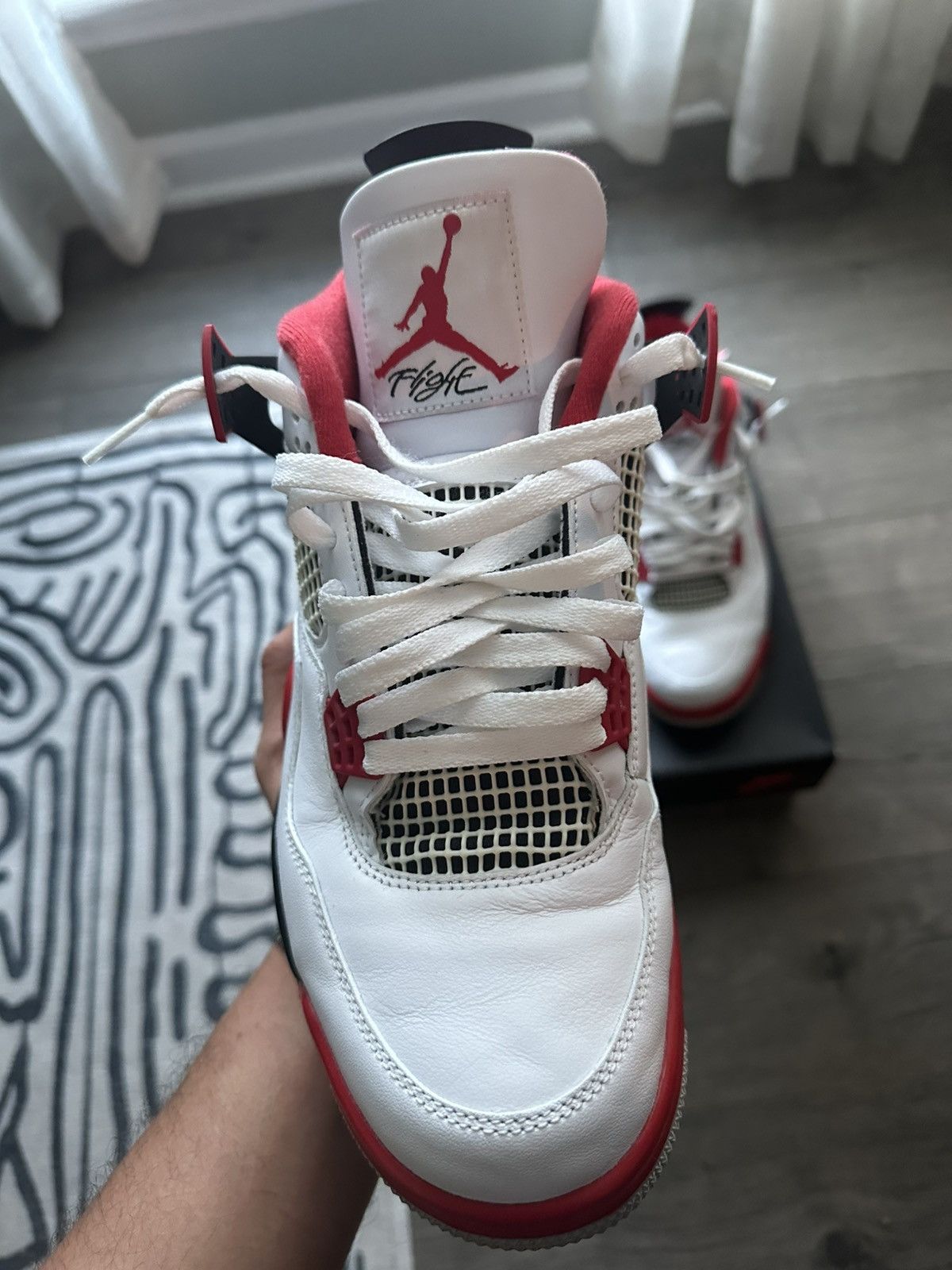 Jordan Brand Jordan Fire Red 4’s Size US 11 / EU 44 - 5 Thumbnail