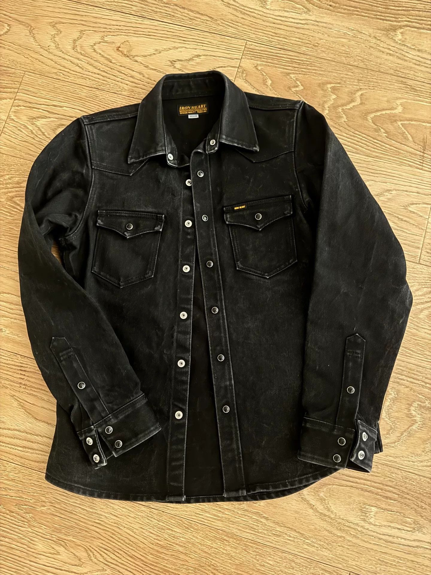 Iron Heart Iron Heart Black Western Shirt IHSH-361 Size US M / EU 48-50 / 2 - 1 Thumbnail