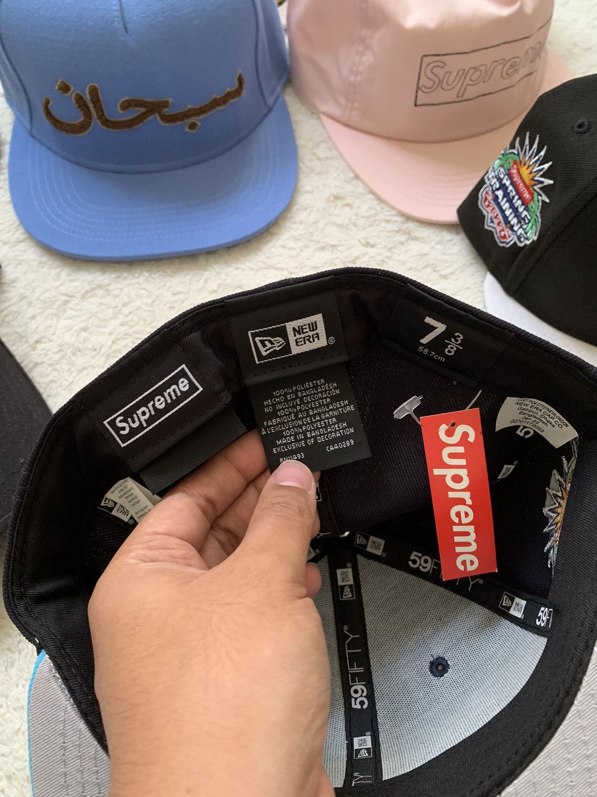 New Era × Supreme Supreme X New Era 2 Tone Box Logo SS22 Size 42 - 6 Thumbnail
