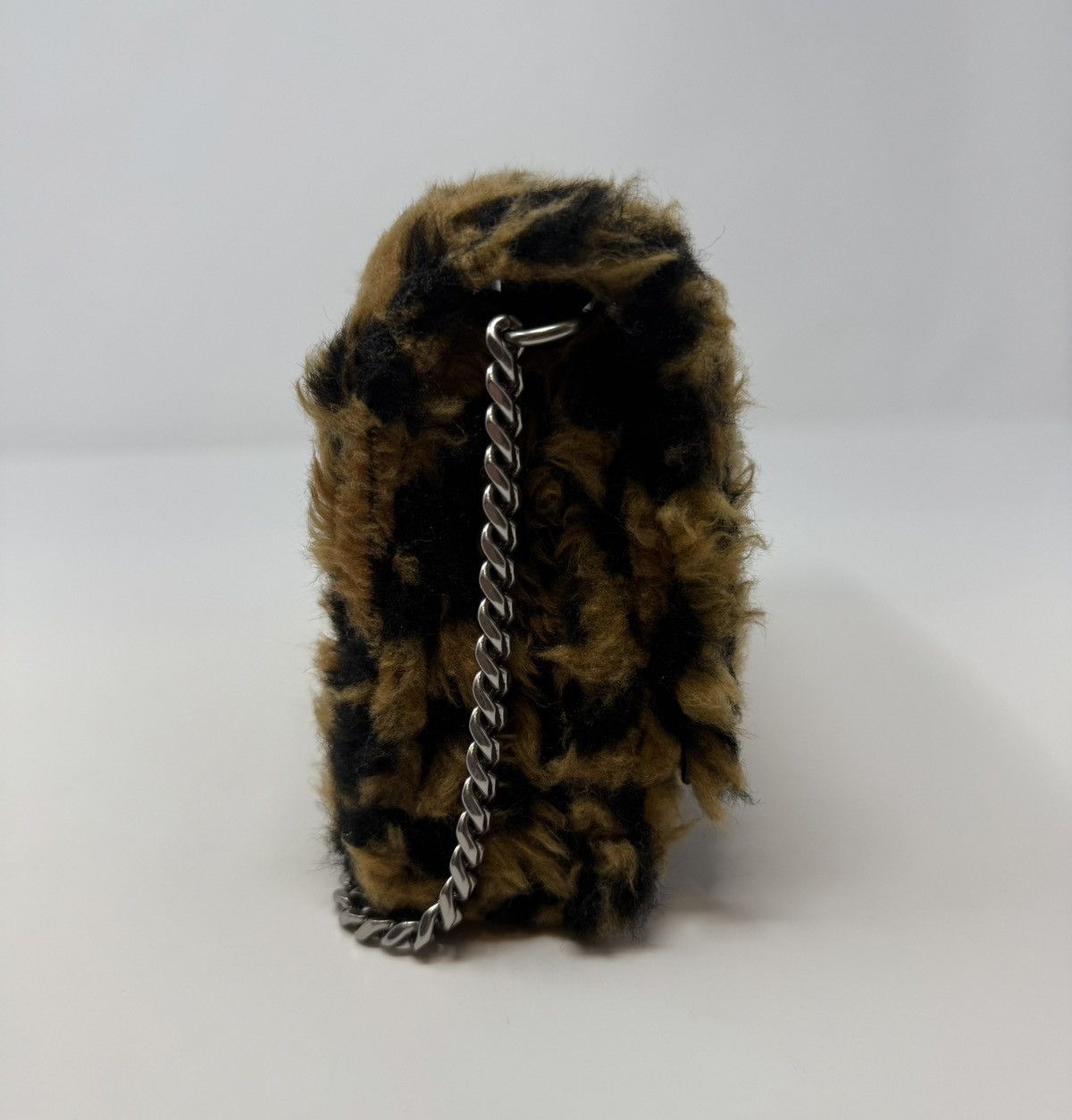 Balenciaga Balenciaga Hourglass Leopard Print Fur Wallet On Chain Size ONE SIZE - 5 Thumbnail