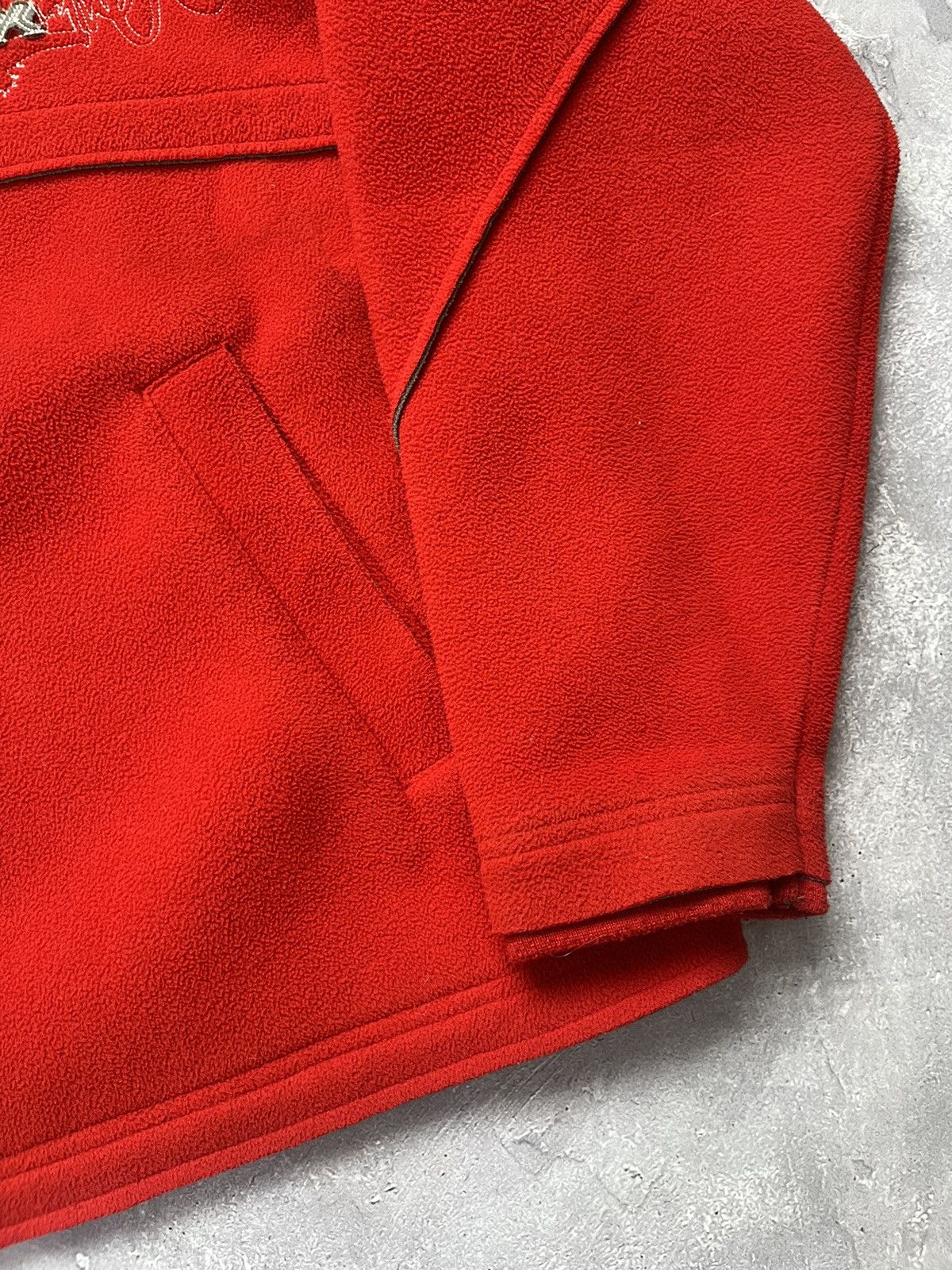 Quiksilver Vintage Quiksilver 1/4 Zip Fleece Sweatshirt Red Size 12 Size US XXS / EU 40 - 3 Thumbnail
