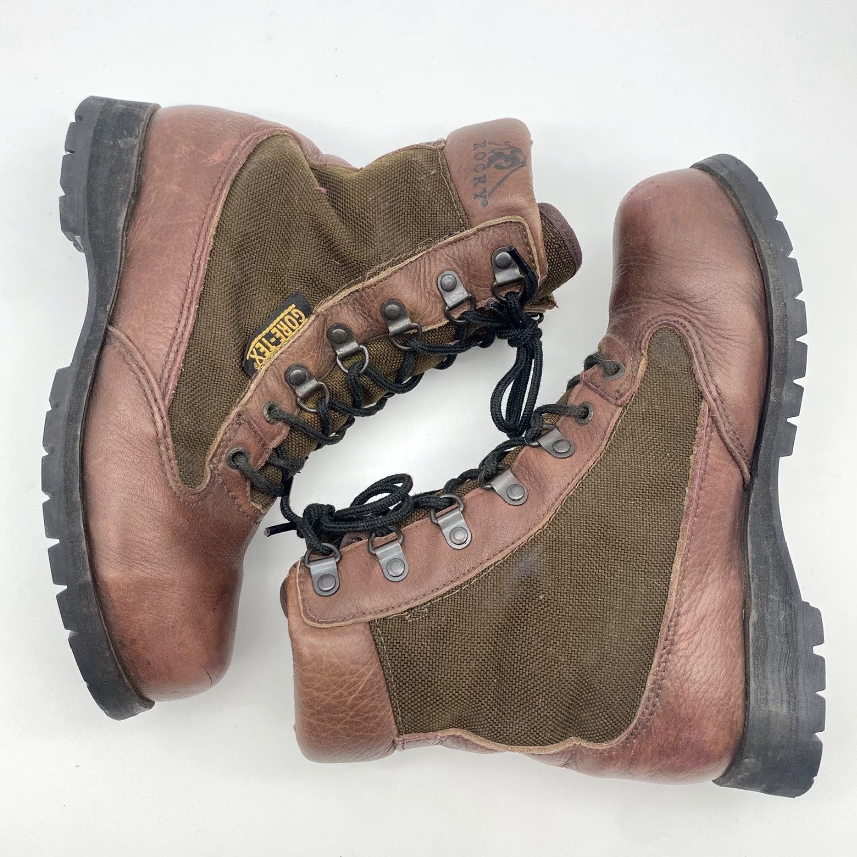 Vintage VINTAGE Rocky GTX Waterproof Leather Hunting Boots Men Size 7 Brown Water Resistant Fall Winter Size US 7 / EU 40 - 3 Thumbnail