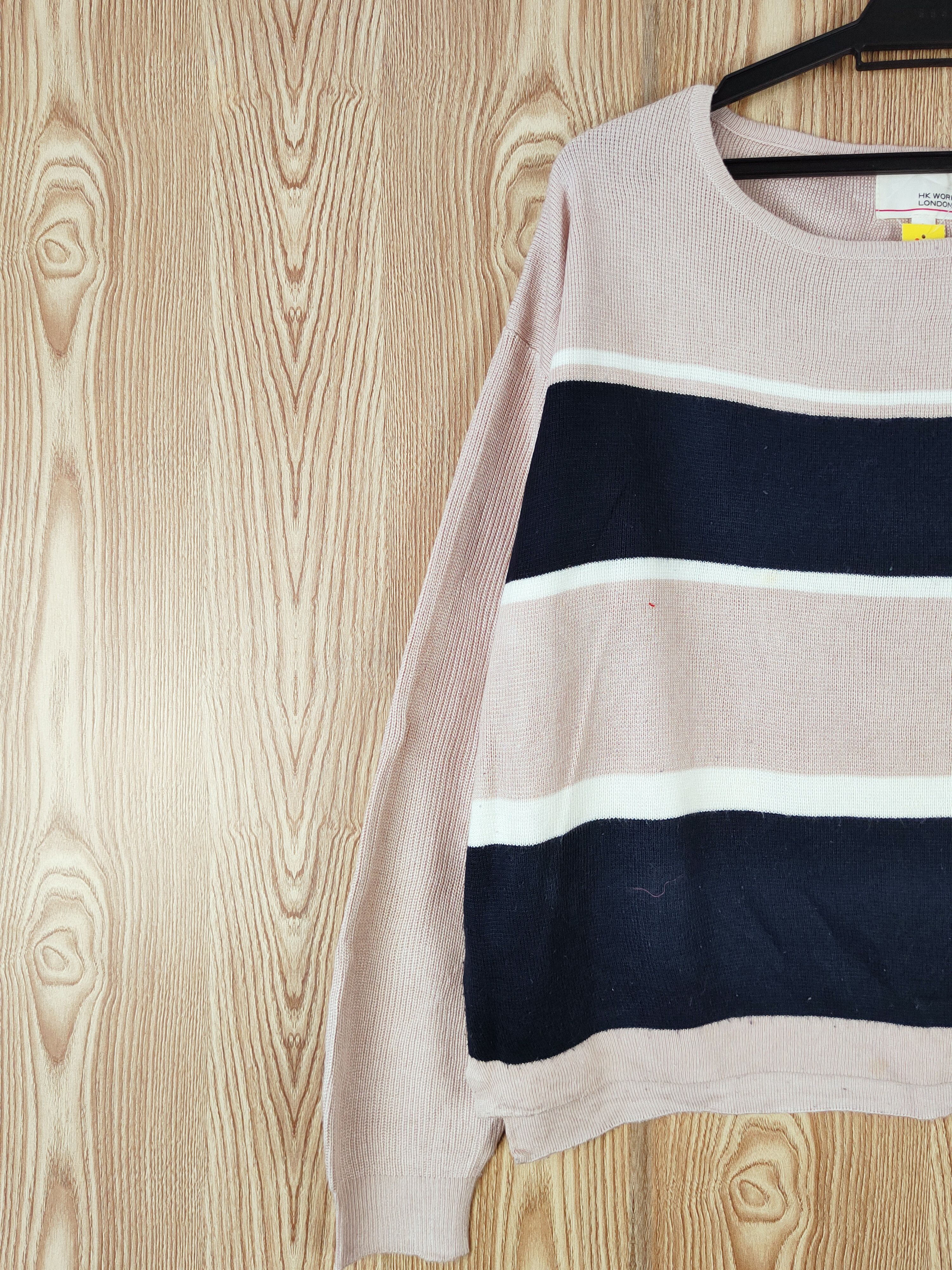 Japanese Brand × Vintage HK Works London Light Pink Knitwear Sweatshirts #W754 Size US L / EU 52-54 / 3 - 3 Thumbnail
