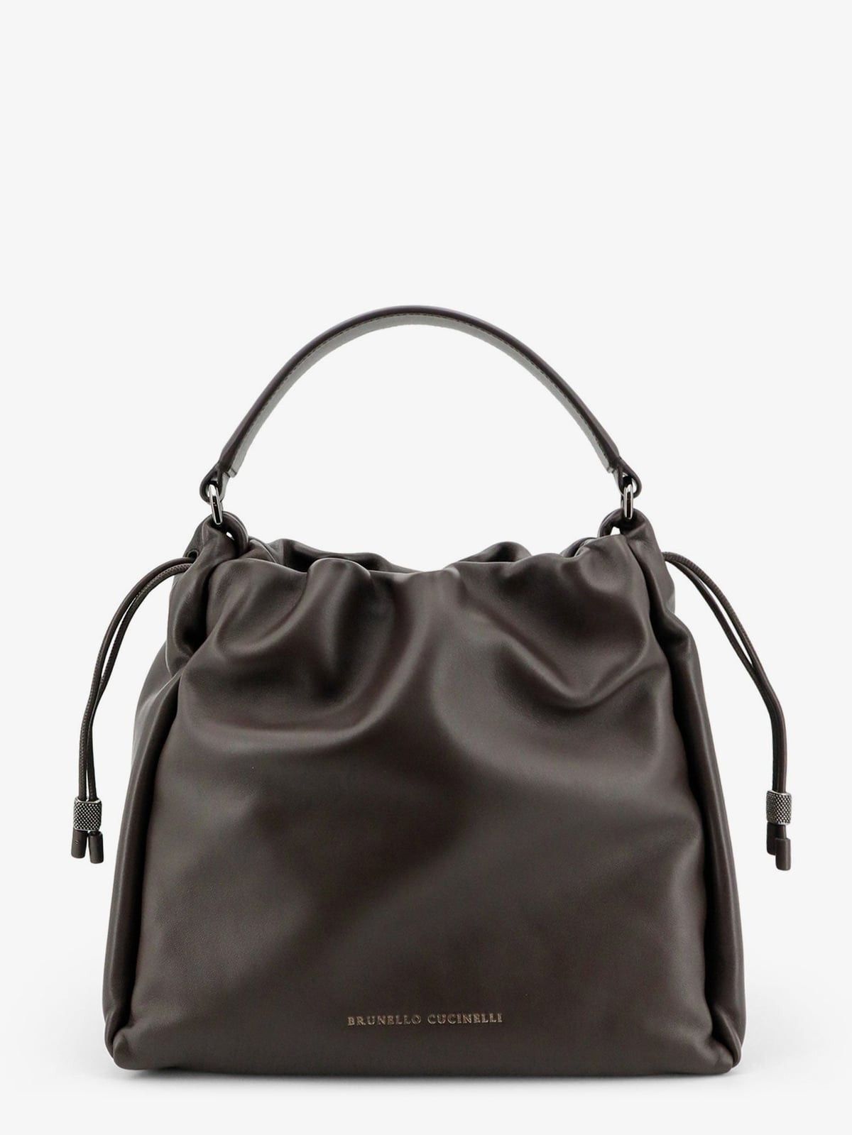 Brunello Cucinelli Brunello Cucinelli Bucket Mellow leather shoulder bag Size ONE SIZE - 1 Thumbnail