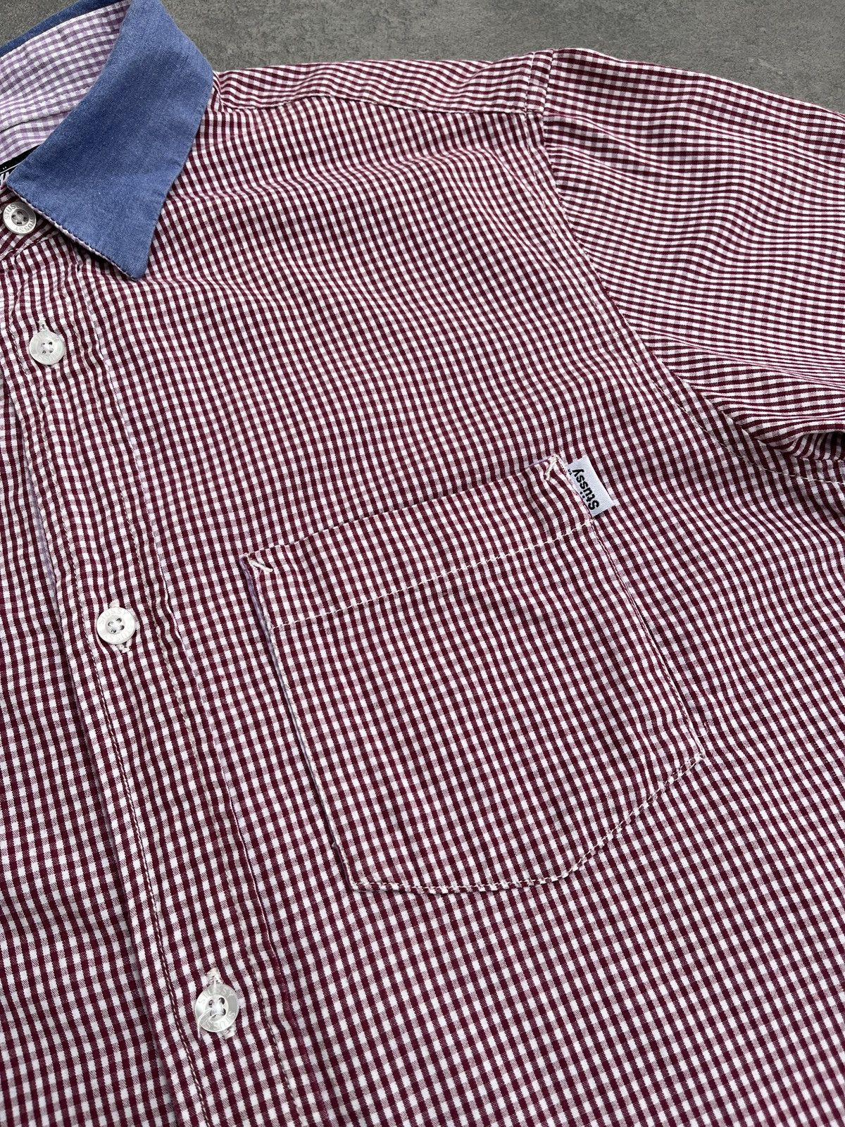 Japanese Brand × Stussy 🔥❤️OLD STUSSY Vintage Buttoned Checkered Shirt Size US M / EU 48-50 / 2 - 15 Thumbnail