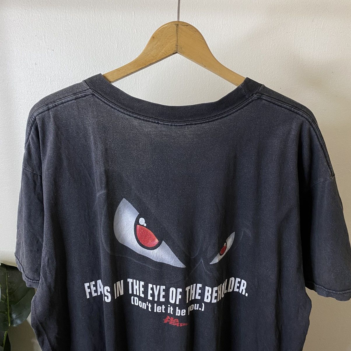 No Fear Vintage 1990s No Fear Skateboard Faded Black Skater T Shirt Size US XL / EU 56 / 4 - 2 Thumbnail