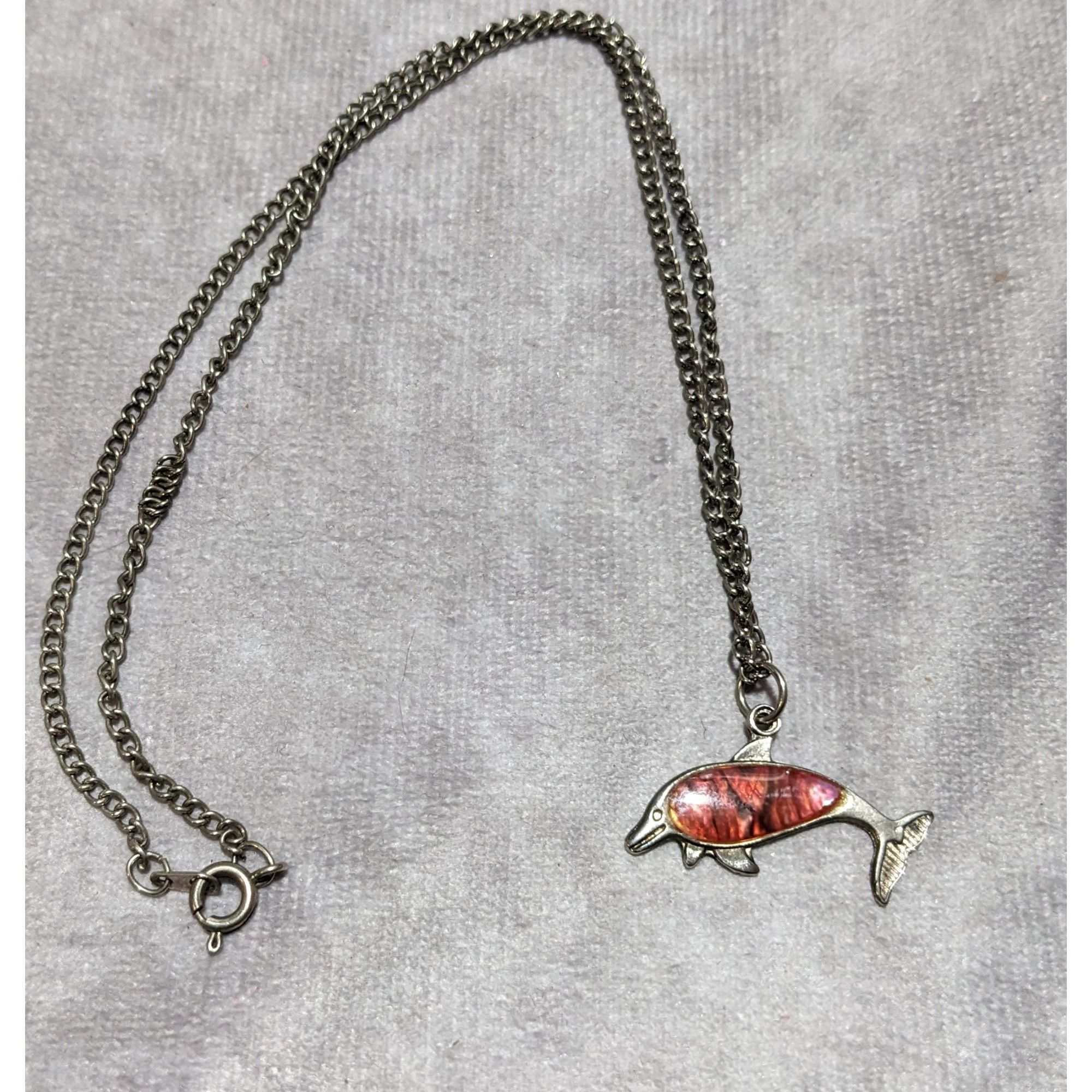 Other Pink Shell Dolphin Necklace Size ONE SIZE - 13 Thumbnail