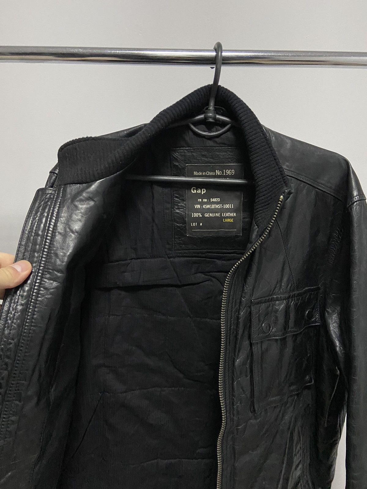Gap × Vintage Gap Vintage Leather jacket archival Y2K avant Garde Size US L / EU 52-54 / 3 - 6 Thumbnail
