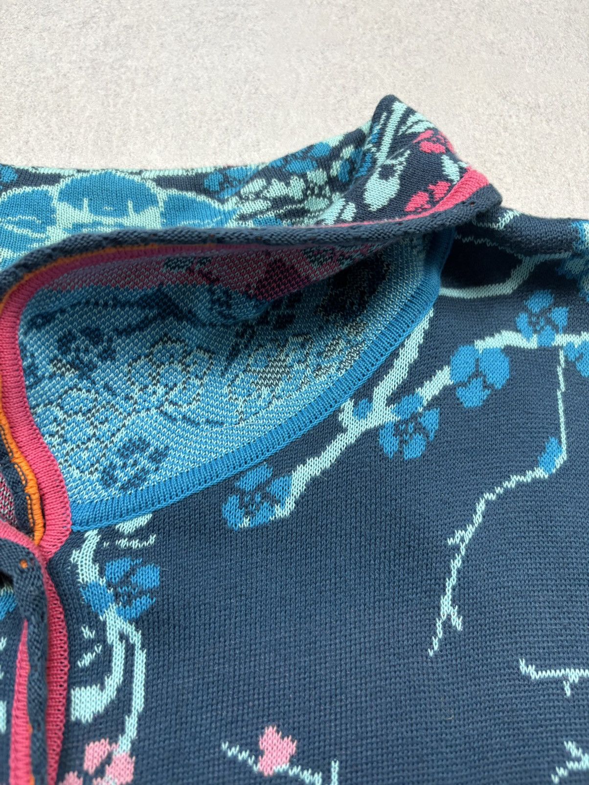 Vintage Ivko Floral Jacquard Knit Cardigan Button Up Boho Art Rare L Size L / US 10 / IT 46 - 7 Thumbnail