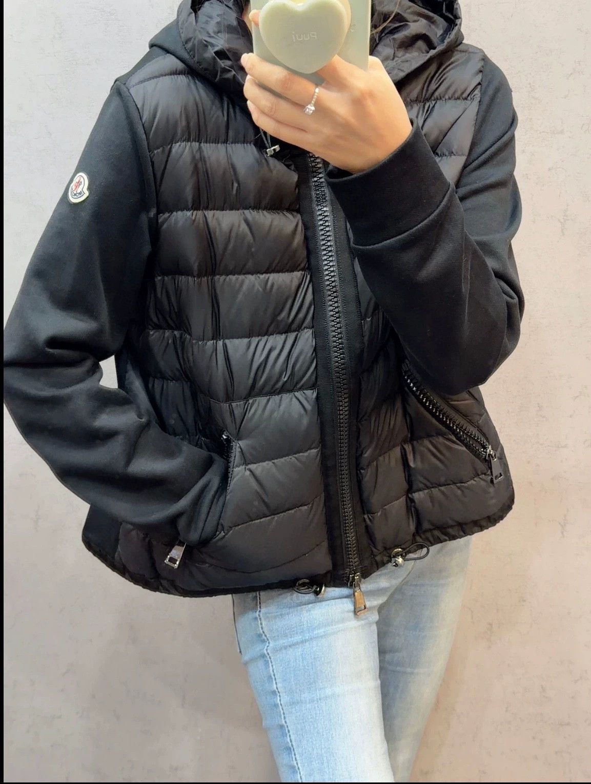 Moncler moncler black patchwork down jacket size xs Size US XS / EU 42 / 0 - 7 Thumbnail