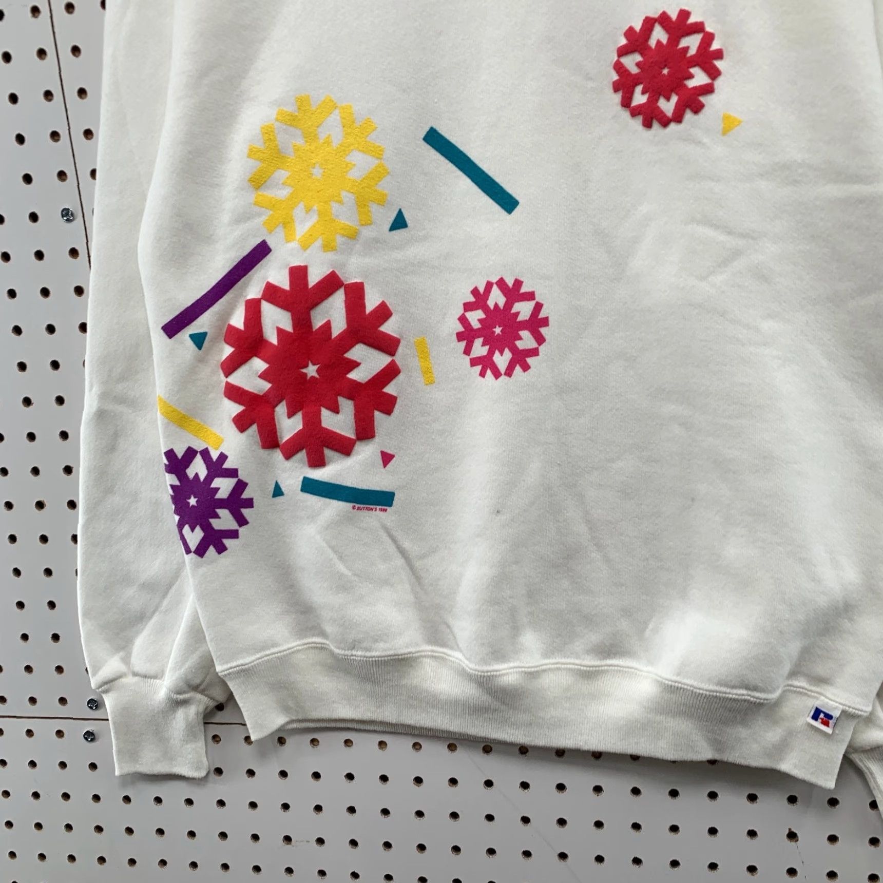 Jerzees VINTAGE 90s Winter Park Snow Flake Sweatshirt Mens Medium Russell White USA Size US M / EU 48-50 / 2 - 3 Thumbnail