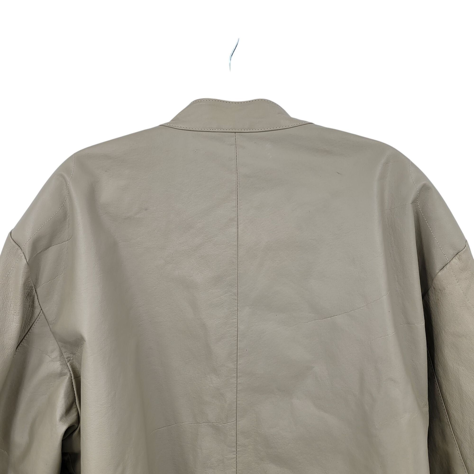Vintage Vtg 90s Frequency Tan Genuine Leather Motorcycle Jacket Sz X Size US XXL / EU 58 / 5 - 10 Thumbnail