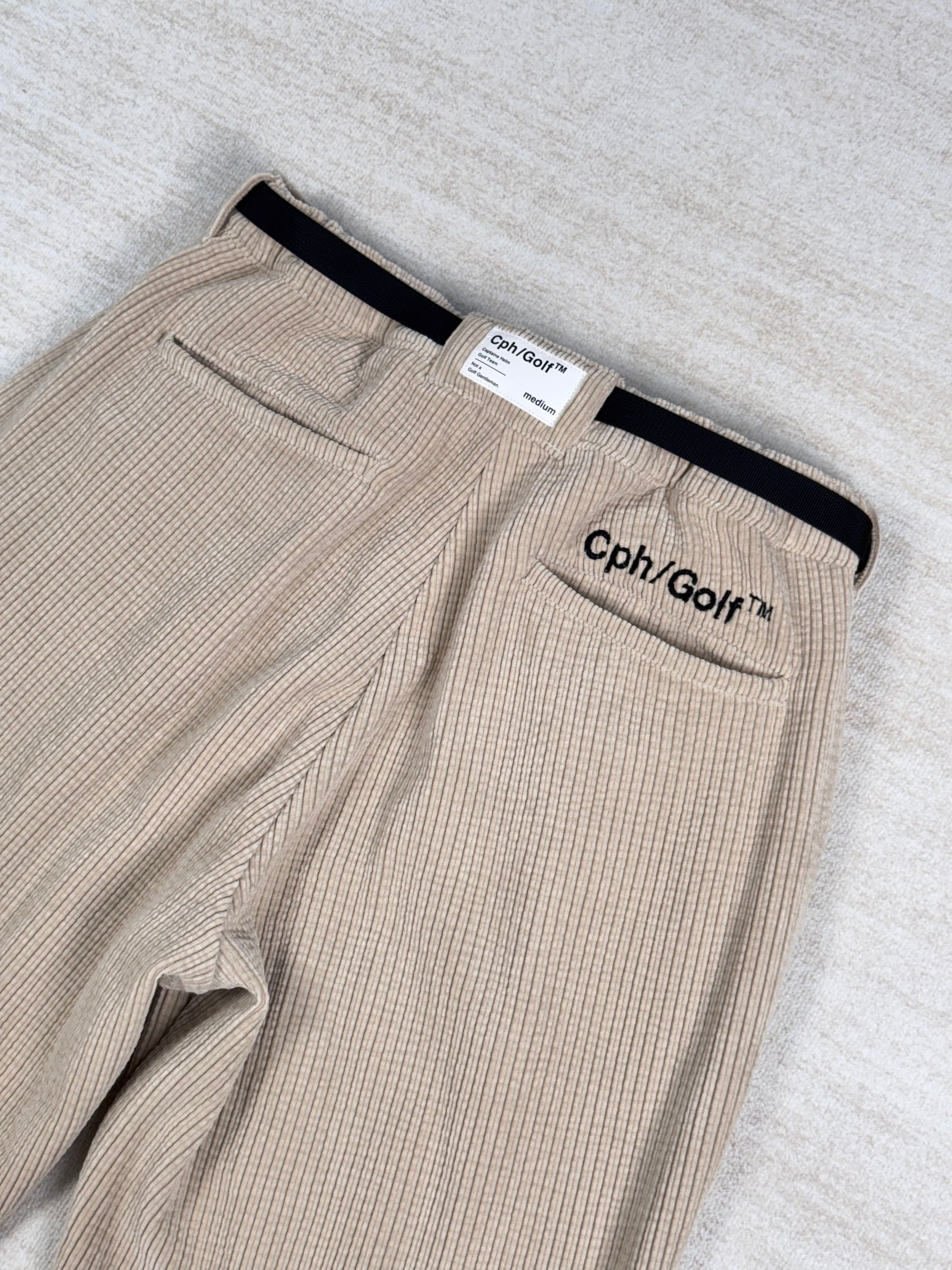 Japanese Brand Sample* ADJUSTABLE CORDUROY PANTS Cph/Golf Size M Size US 32 / EU 48 - 4 Thumbnail