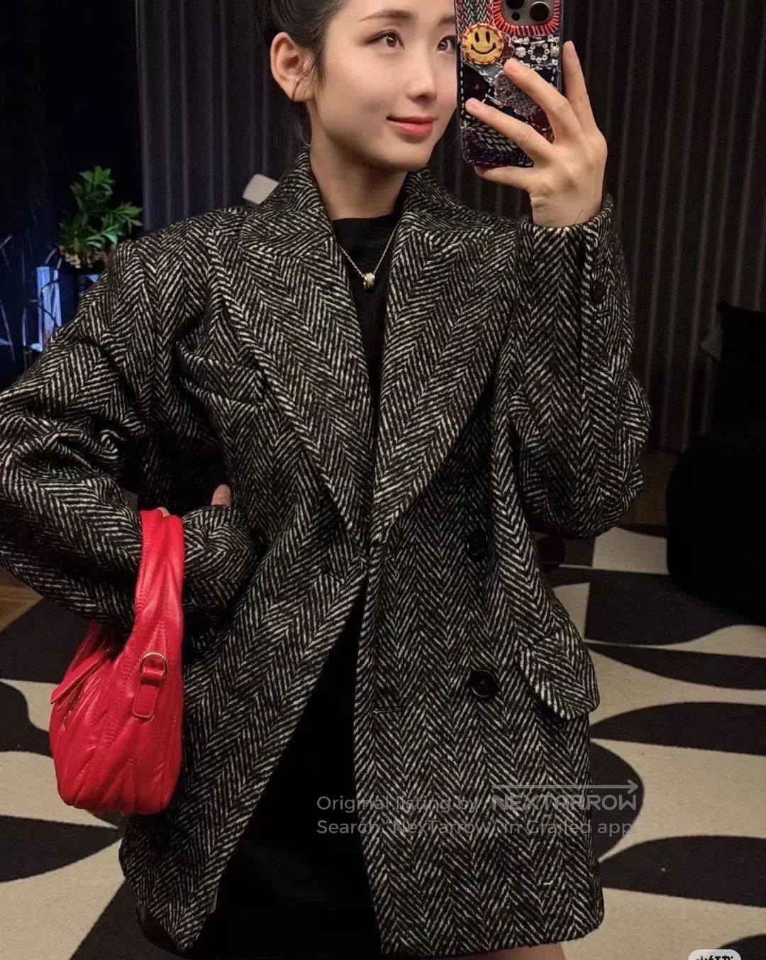 Miu Miu Miumiu Herringbone Blazer. Size XS / US 0-2 / IT 36-38 - 6 Thumbnail