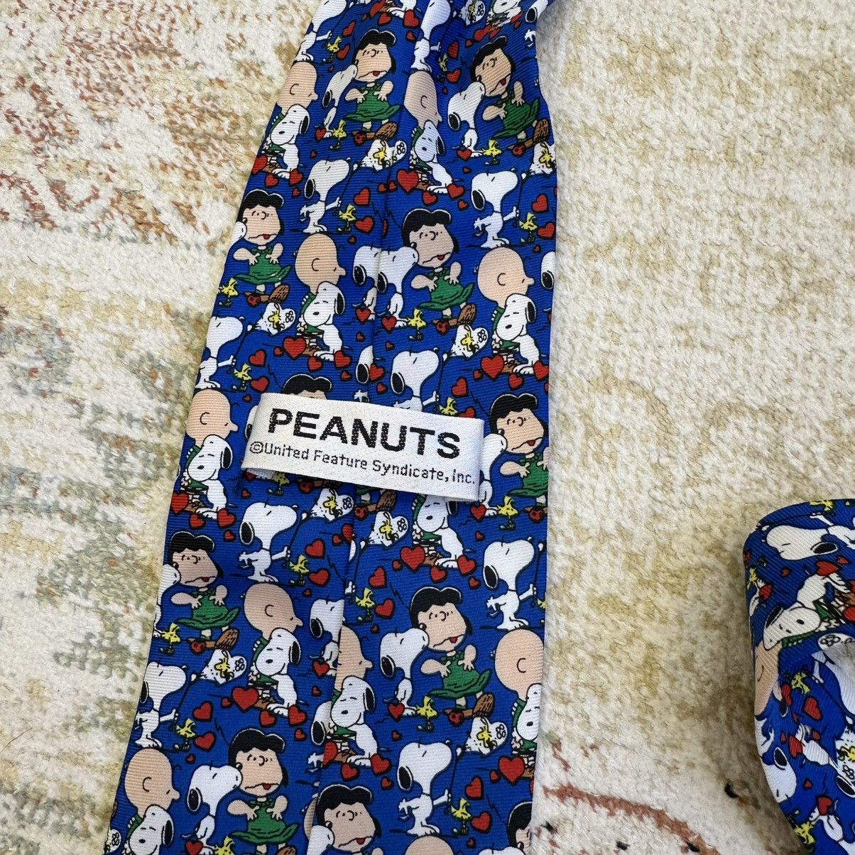Vintage Vintage Tie Peanuts Silk Cartoon Network Old Money Y2K 00s Size ONE SIZE - 4 Thumbnail