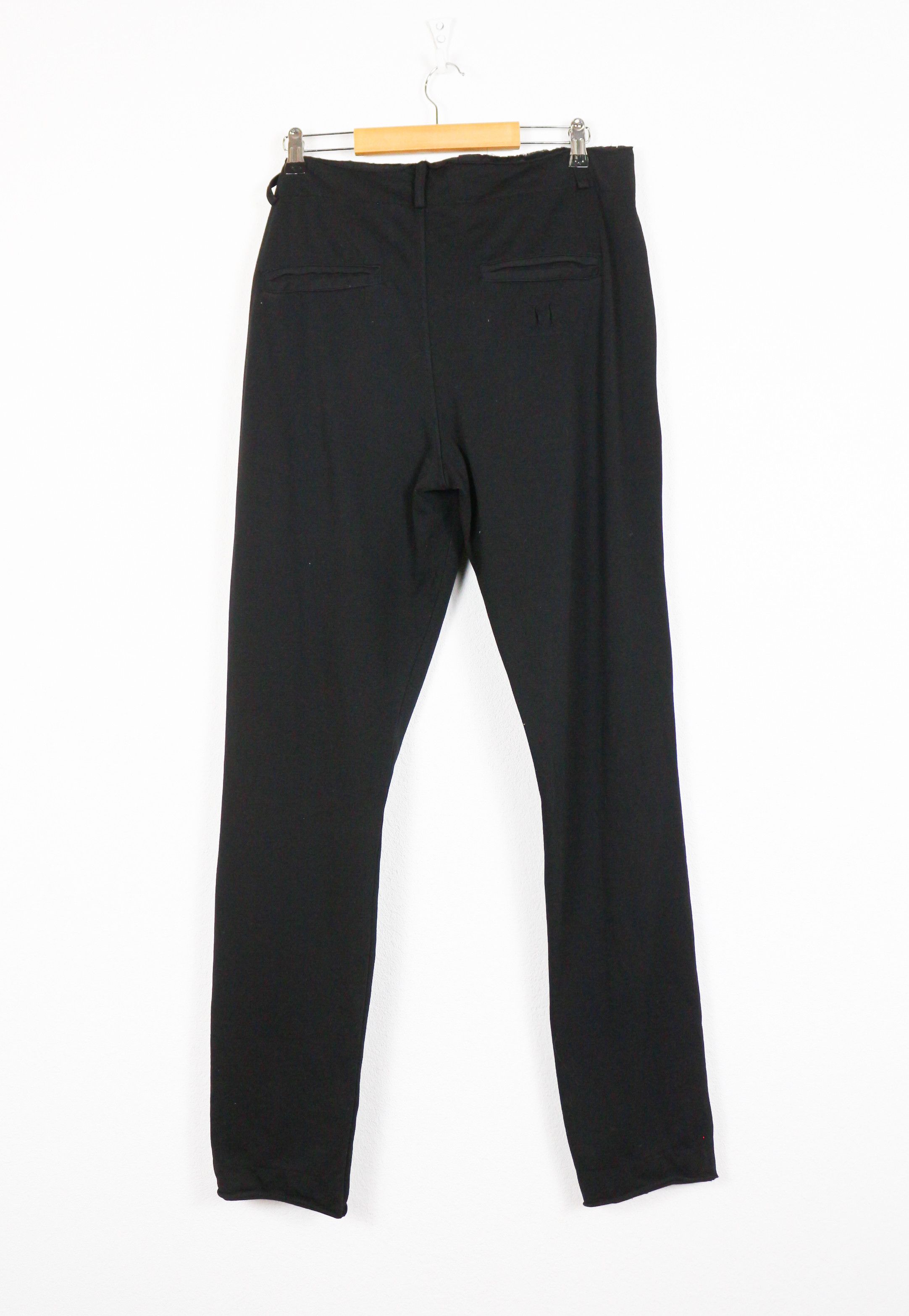 hannes roether Hannes Roether Black Distressed Cut Pants Trousers Archive Size US 34 / EU 50 - 5 Thumbnail