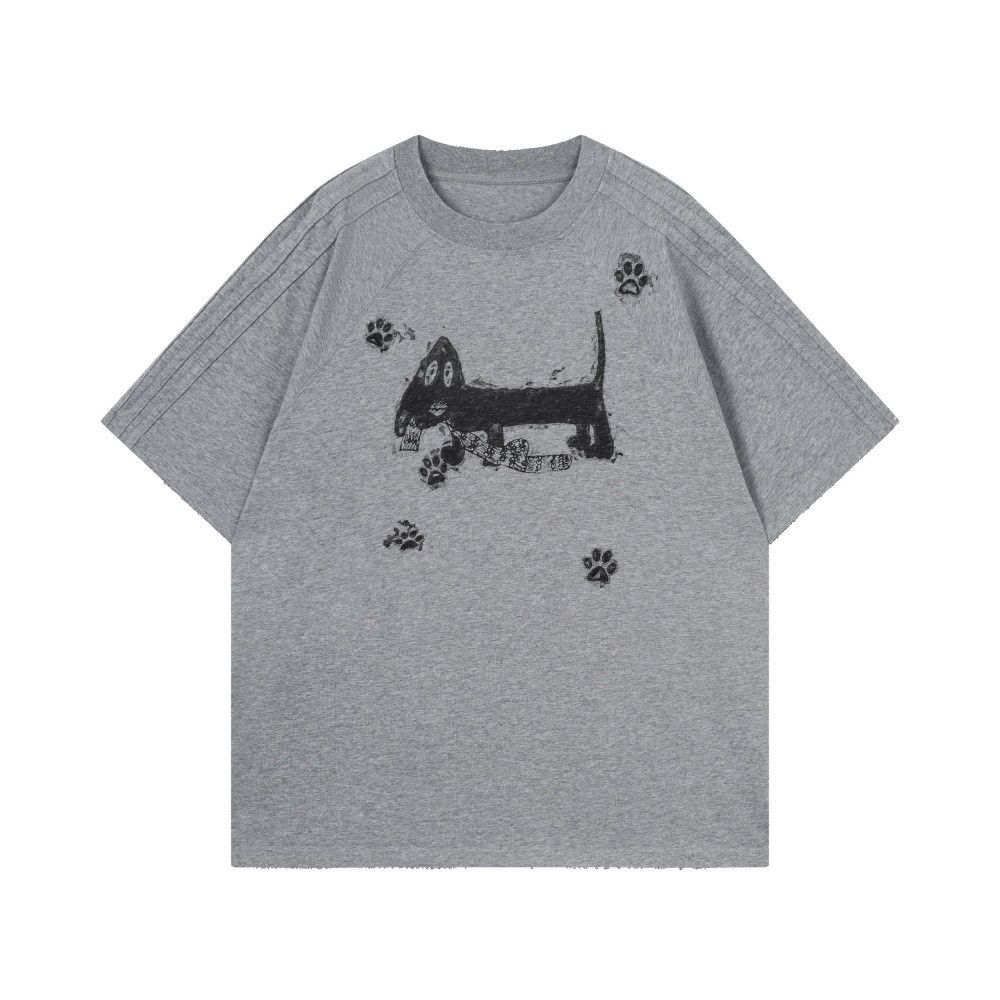 Japanese Brand Men's Casual T-Shirt with Cartoon Puppy Print Size US M / EU 48-50 / 2 - 1 Thumbnail