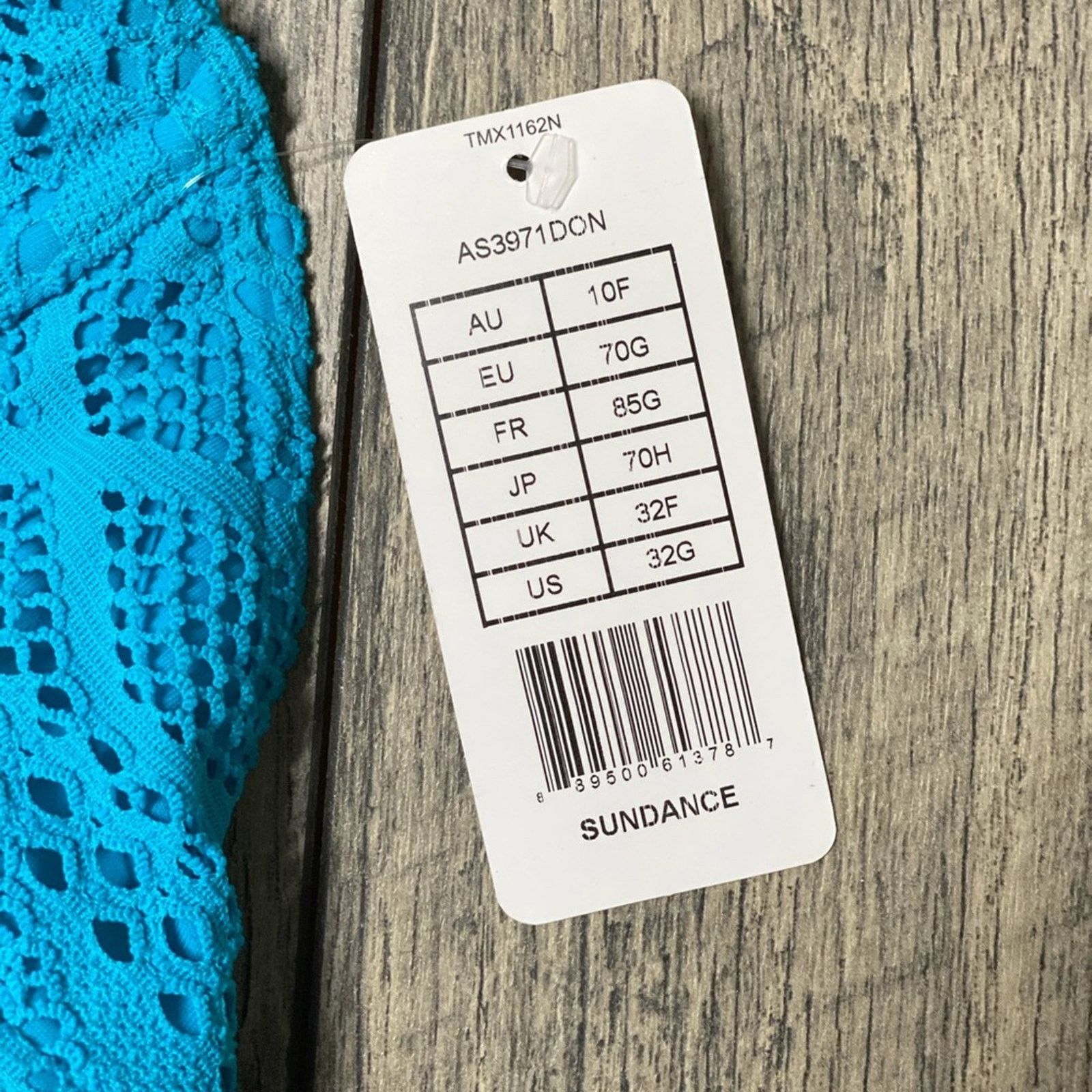 Freya Lingerie Aqua Blue Lace Halter Bikini Top 32G Size L / US 10 / IT 46 - 4 Thumbnail