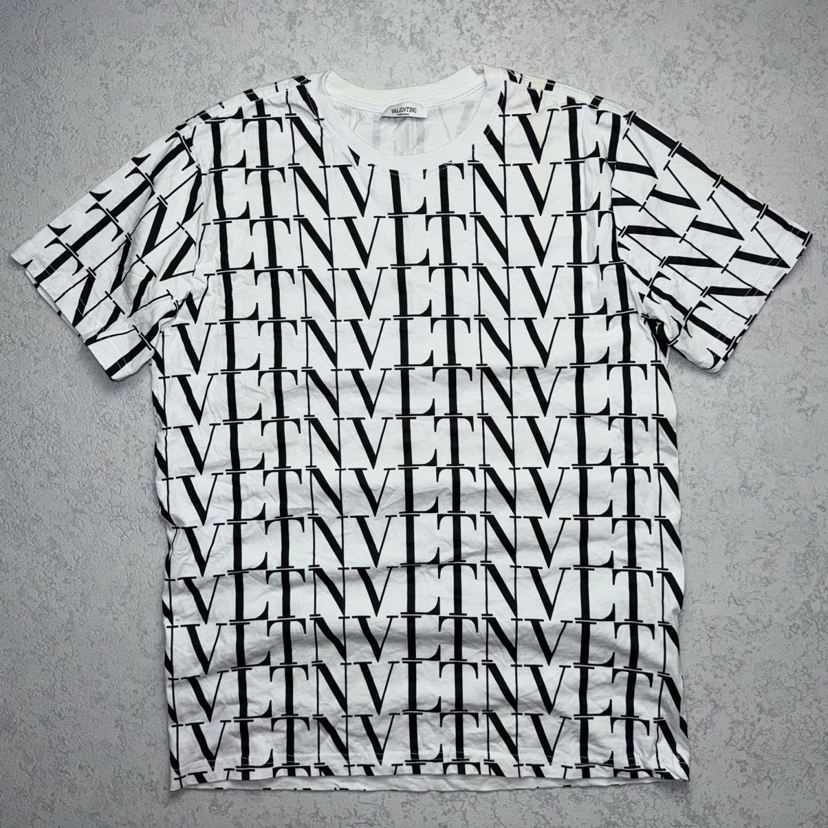 Valentino Valentino VLTN White Logo T Shirt Size US L / EU 52-54 / 3 - 3 Thumbnail