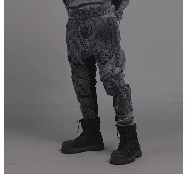 Other DRKLAC Distressed Panel Jogger XL rick julius demobaza style Size US 33 - 3 Thumbnail