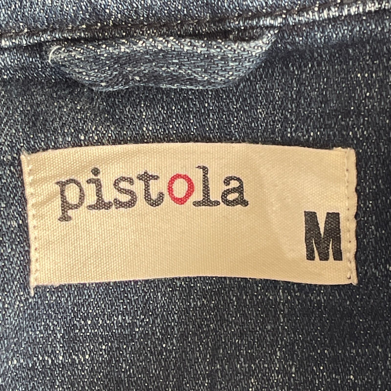 Pistola Pistola Emmen Cropped Dark Wash Denim Jacket Size Medium Size M / US 6-8 / IT 42-44 - 2 Thumbnail