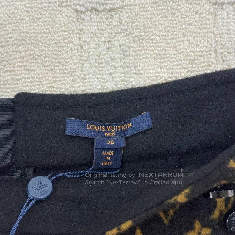 Louis Vuitton Louis Vuitton Black and gold presbyopic skirt Size 35" - 4 Thumbnail