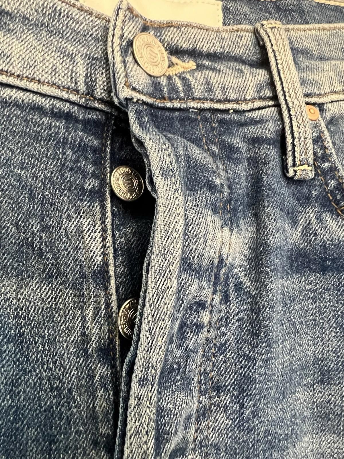 Indian Motorcycle MOTHER Superior The Rambler Ankle Distressed Jeans Size 28 Size 28" / US 6 / IT 42 - 5 Thumbnail