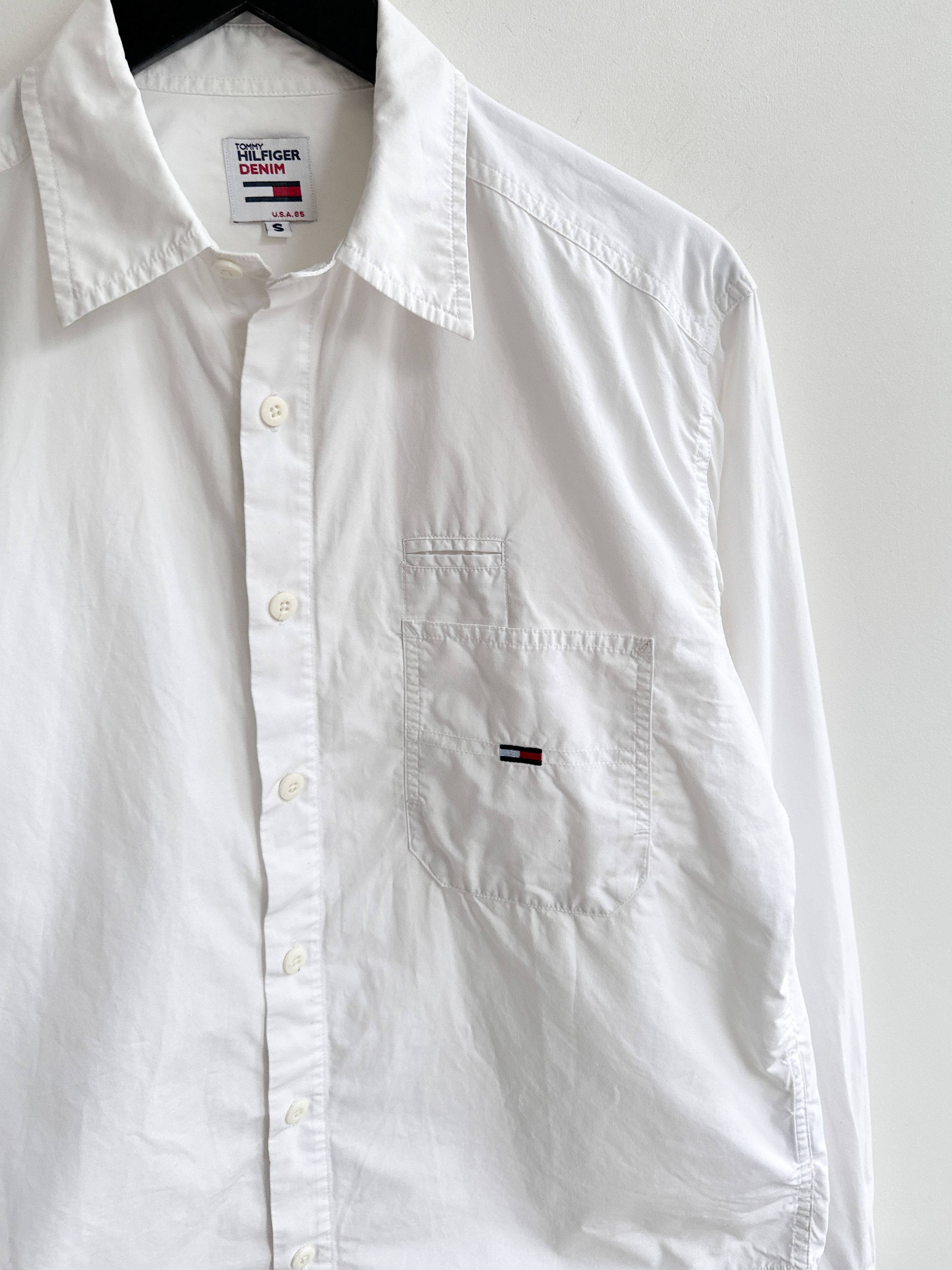 Tommy Hilfiger Vintage Tommy Hilfiger White Shirt Size S / US 4 / IT 40 - 3 Thumbnail
