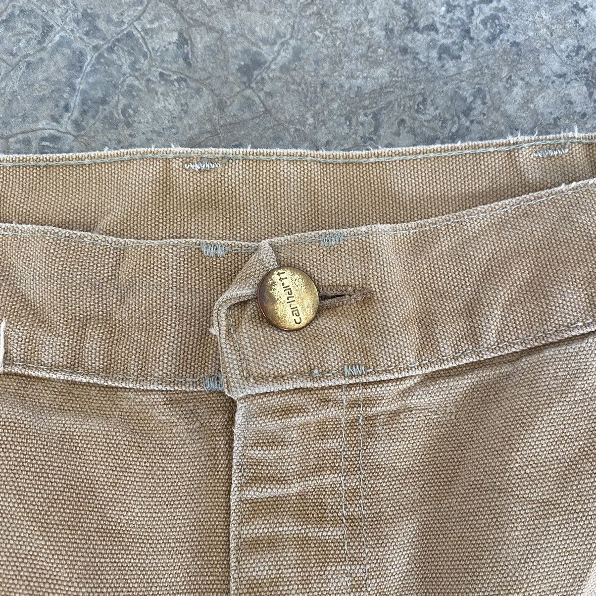 Carhartt VTG Carhartt Double Knee Faded Tan Dirty Carpenter Pants Size US 36 / EU 52 - 11 Thumbnail