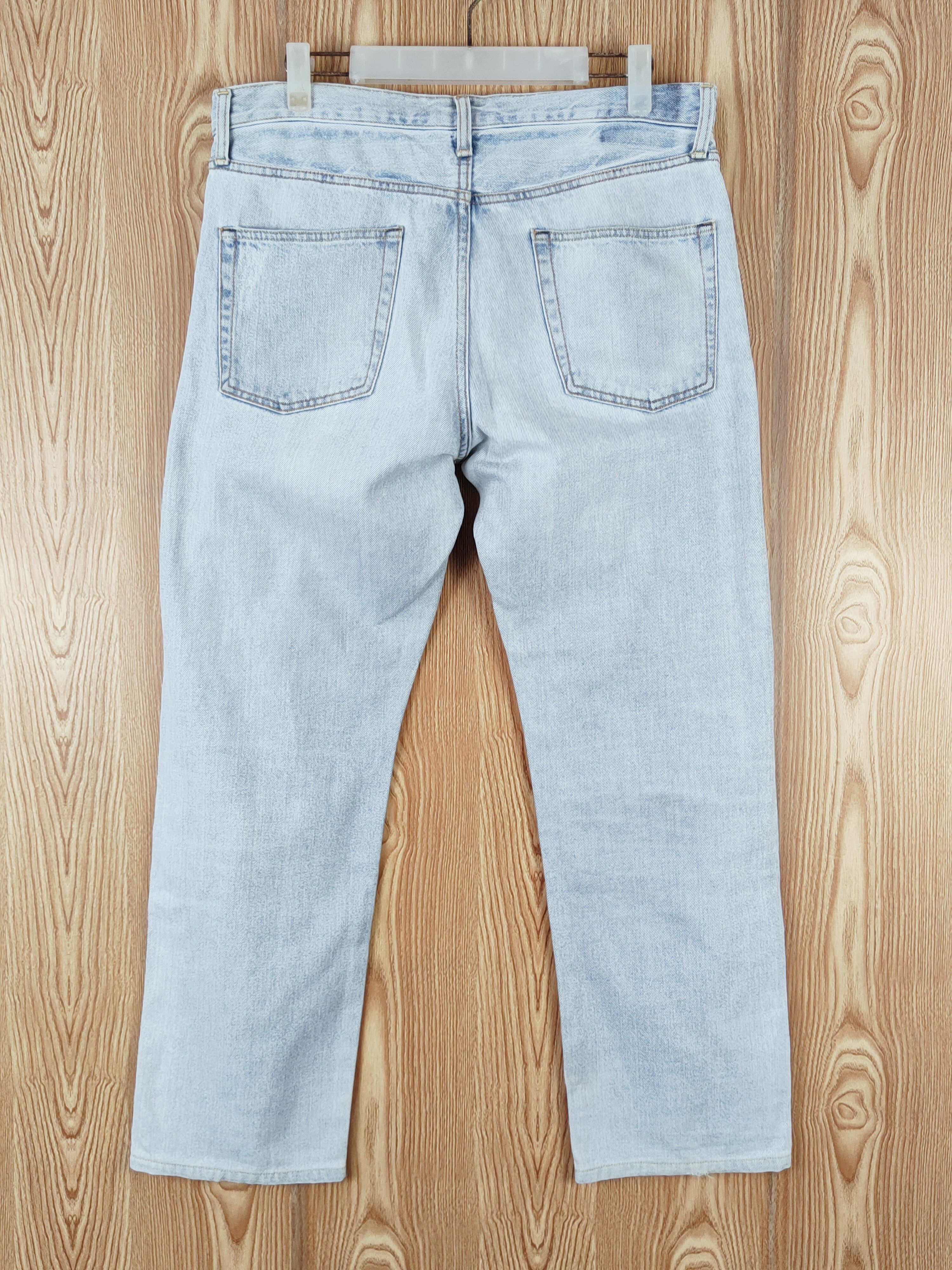 GU GU japan Blue Distressed Ripped Jeans #W630 Size US 33 - 7 Thumbnail