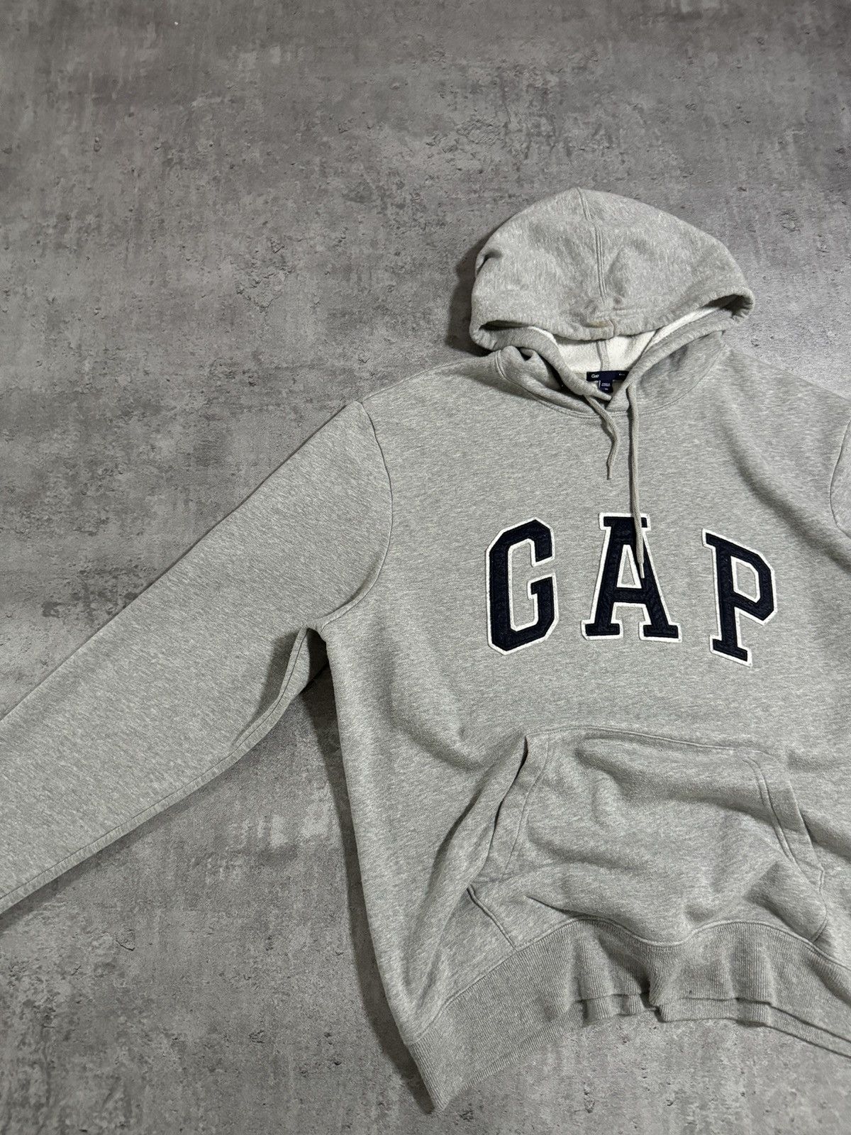 Gap GAP Boxy Hoodie Vintage Rap Skate Y2K Grey Logo Size US XL / EU 56 / 4 - 4 Thumbnail
