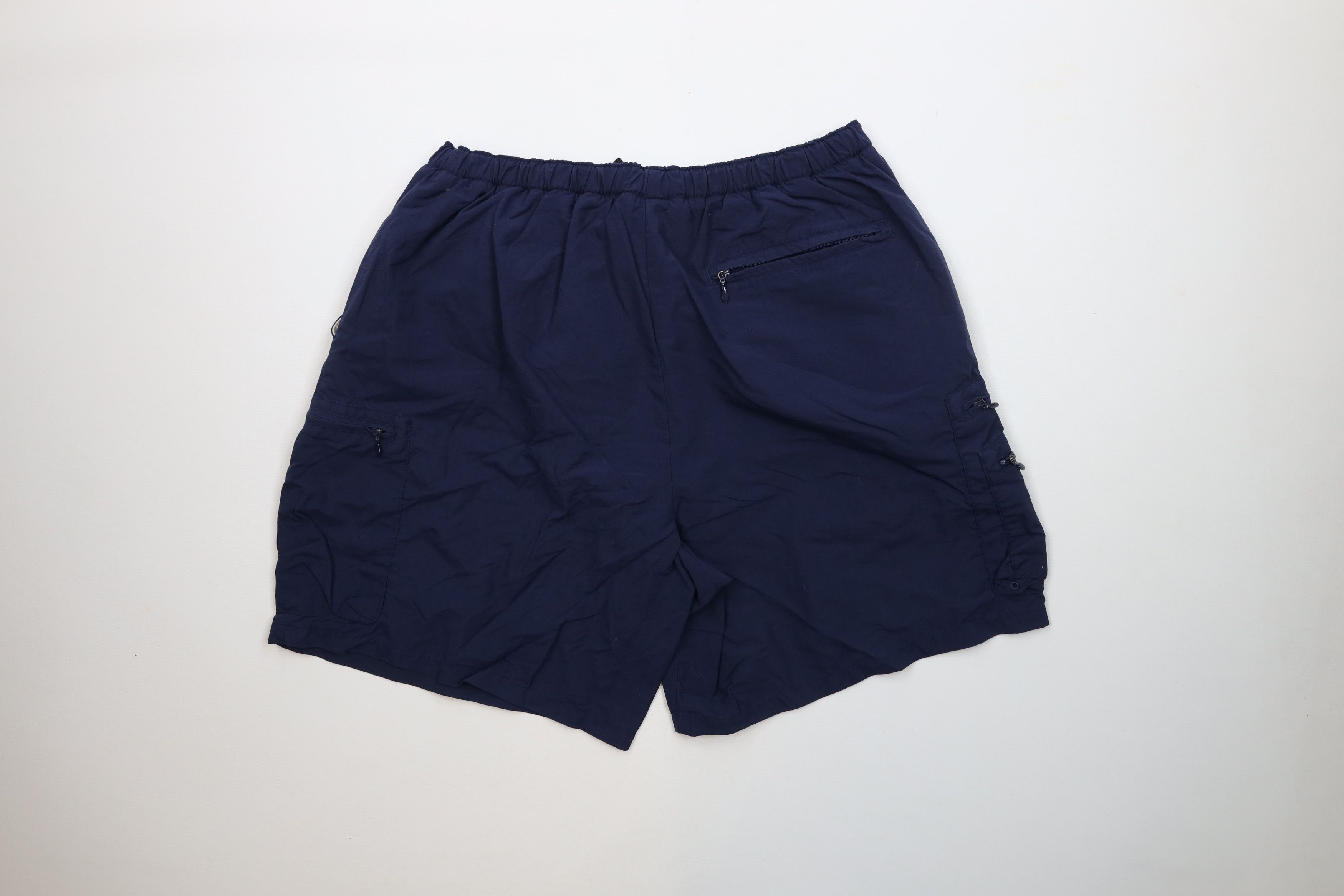 Columbia × Vintage Vintage 90s Columbia Lined Belted Above Knee Shorts Blue Size US 34 / EU 50 - 9 Thumbnail