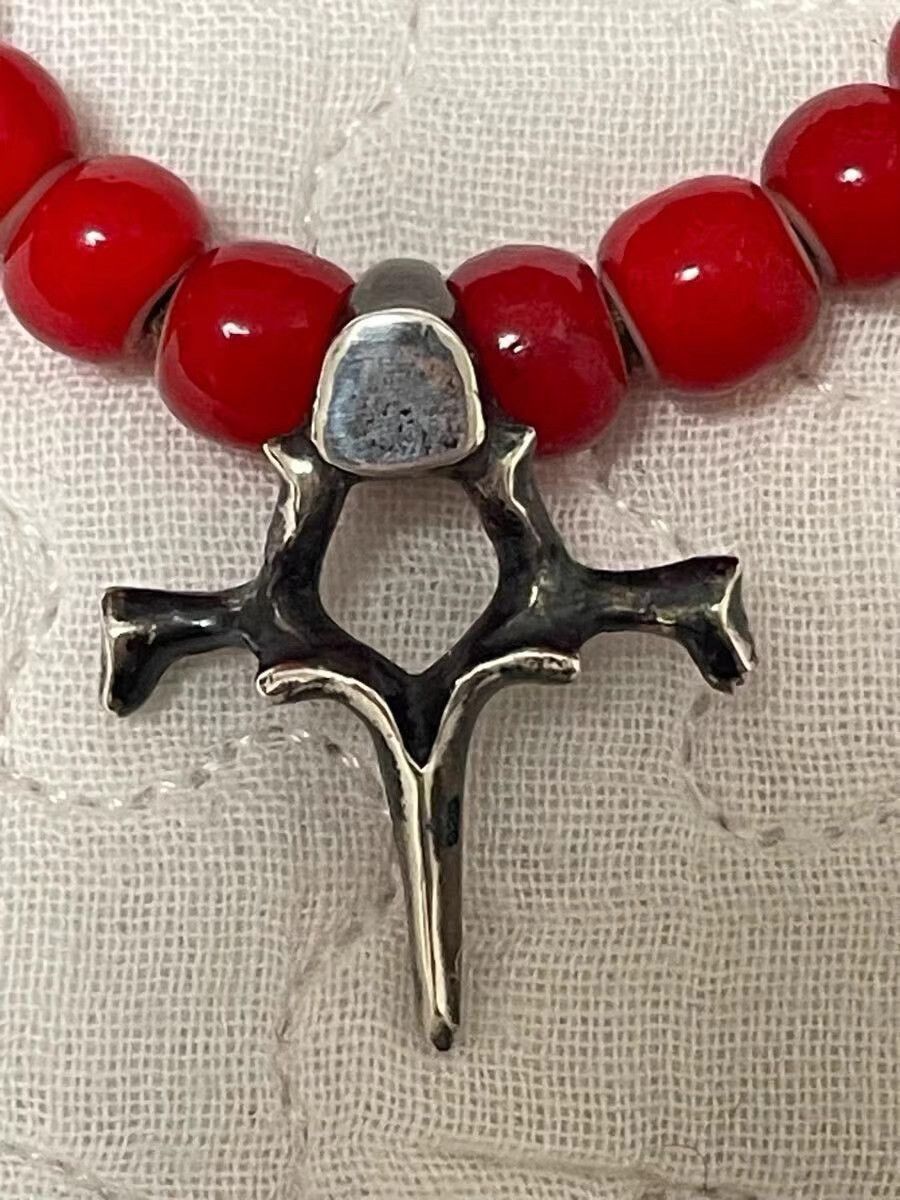 Backbone Backbone 925 Silver Vintage Glass Necklace K11 Size ONE SIZE - 2 Thumbnail