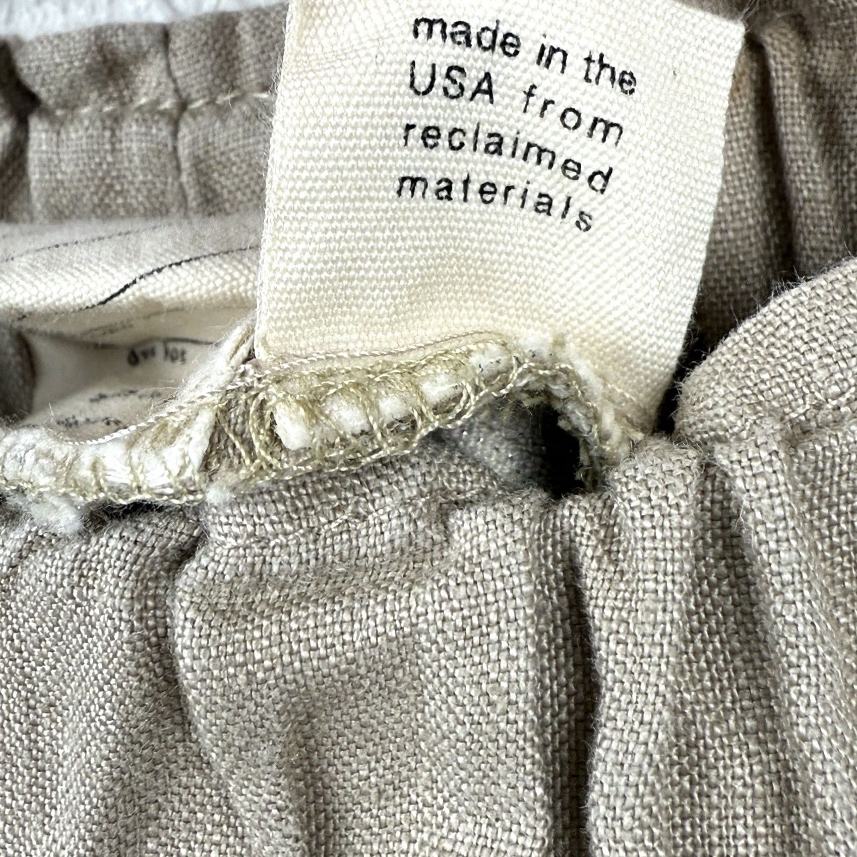 Vintage Miranda Bennett Pants Womens Small Pull On Elastic Waistband Linen Cropped Beig e Geometric Casual Travel Medium? Size 28" / US 6 / IT 42 - 6 Thumbnail