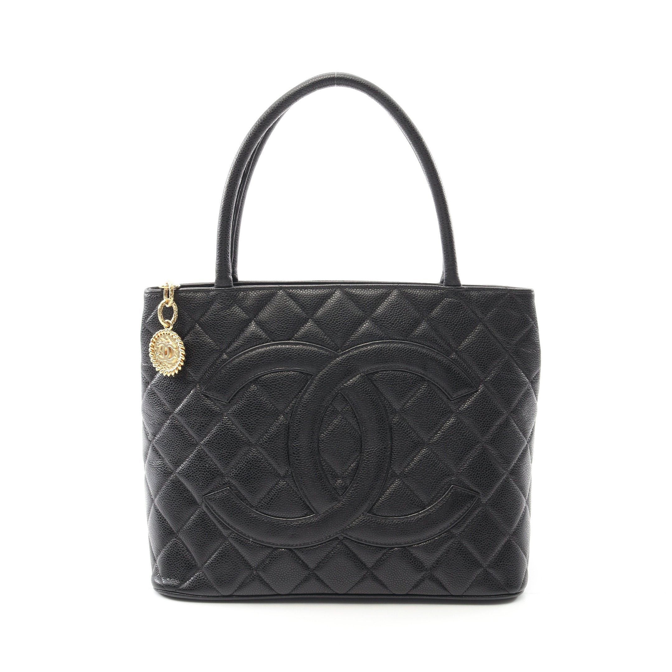 Chanel Chanel Reissue Tote Handbag Bag Caviar Skin Black Gold Hardware Size ONE SIZE - 1 Thumbnail
