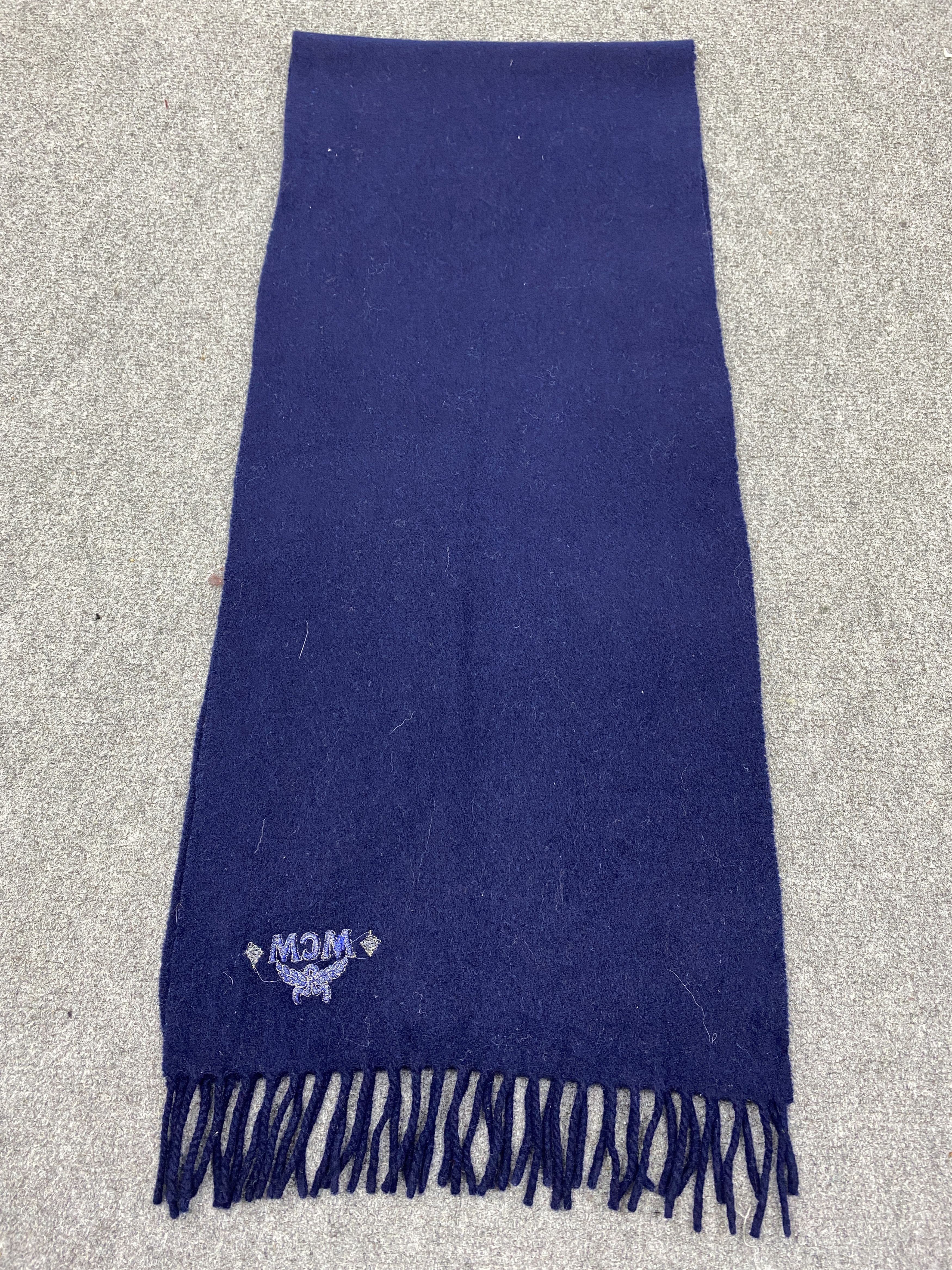 MCM MCM Plain Wool Scarf Muffler Neckwear SC0330 Size ONE SIZE - 5 Thumbnail