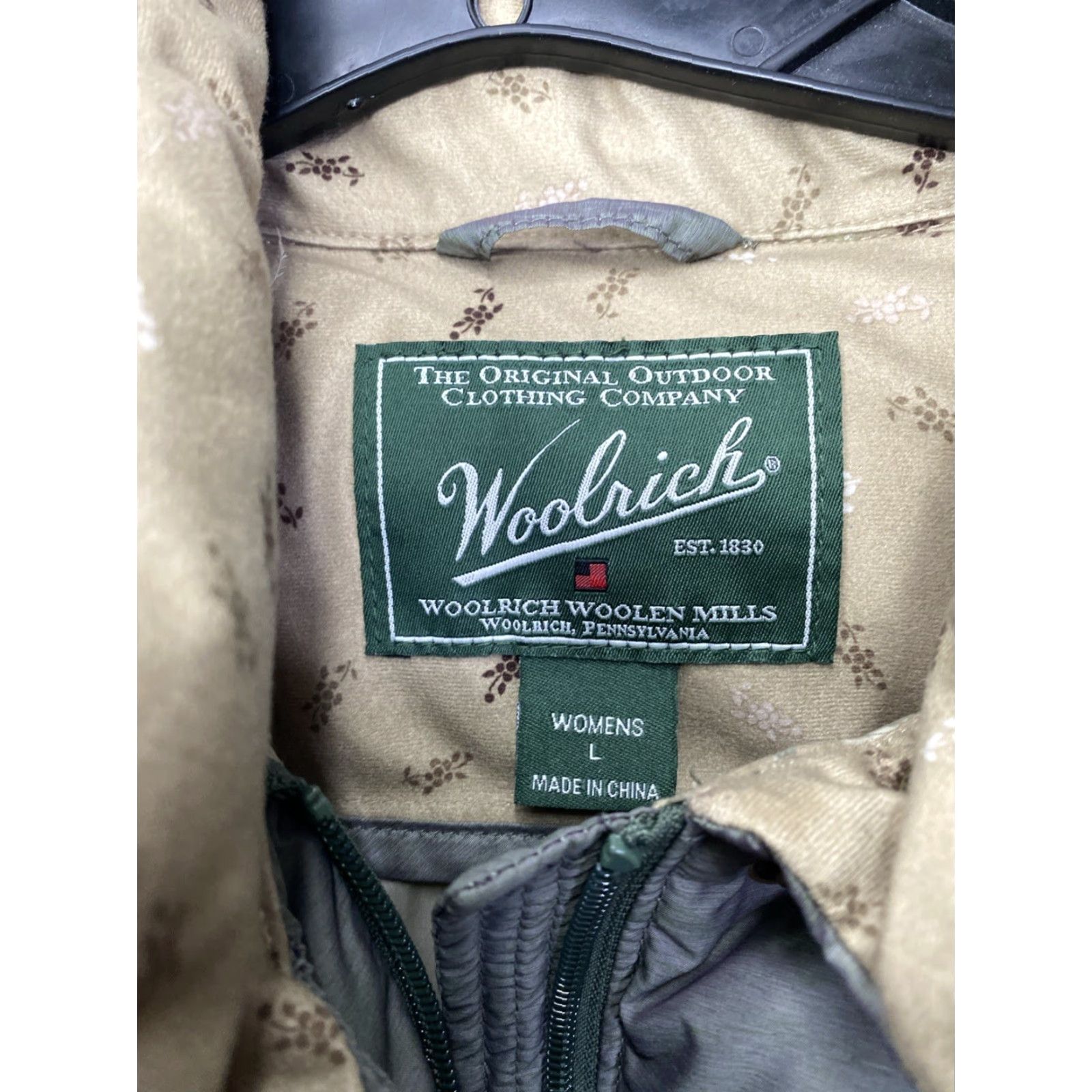 Vintage Woolrich Vest Womens Goose Down Puffer Hood Removable L Large Sage Green Woolrich Goose Down 18524 VN 23x28 Spruce Size L / US 10 / IT 46 - 3 Thumbnail