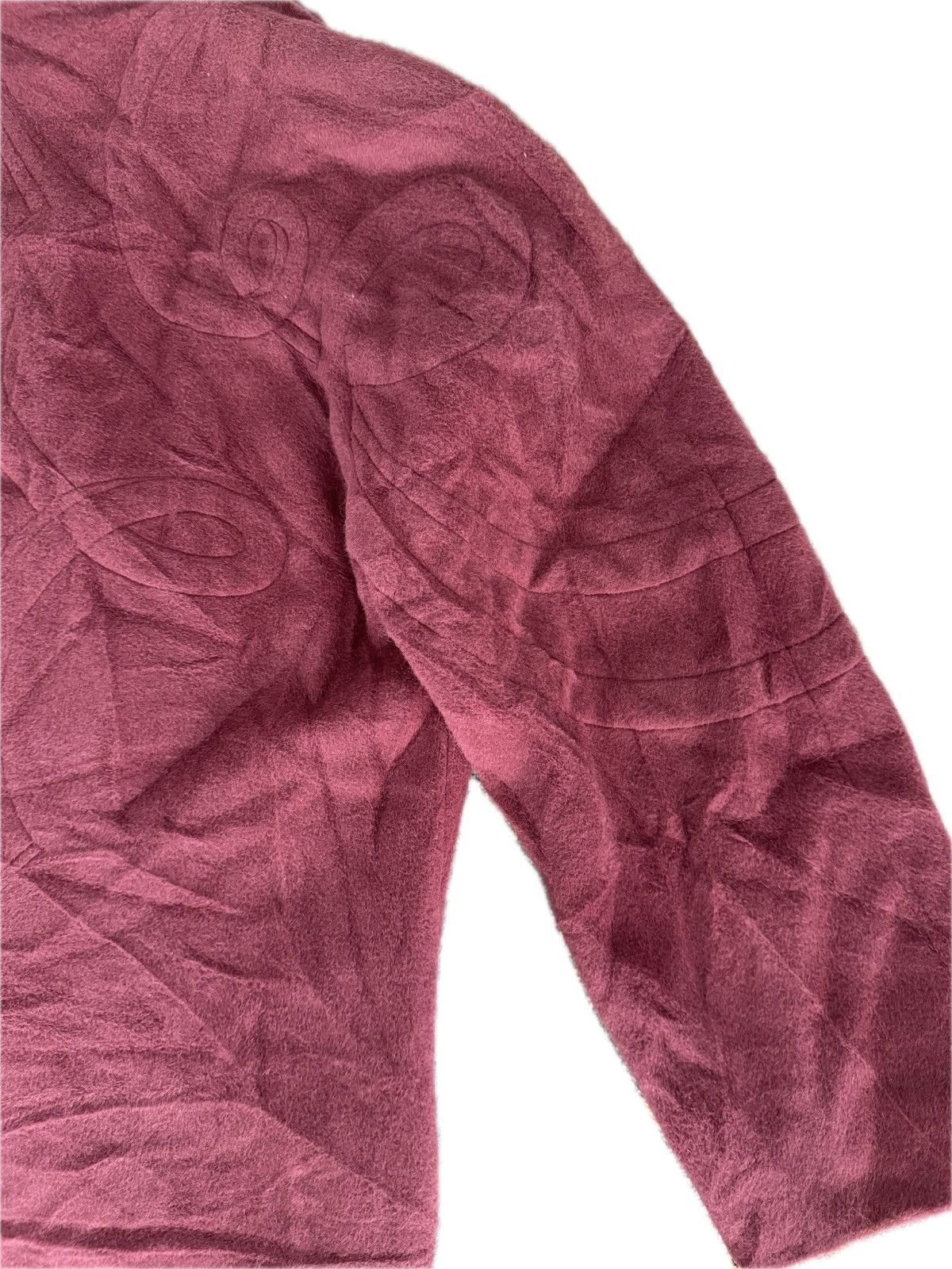 Krizia KRIZIA ALPACA JACKET BUTTON LESS DESIGN MAROON RARE Size S / US 4 / IT 40 - 6 Thumbnail