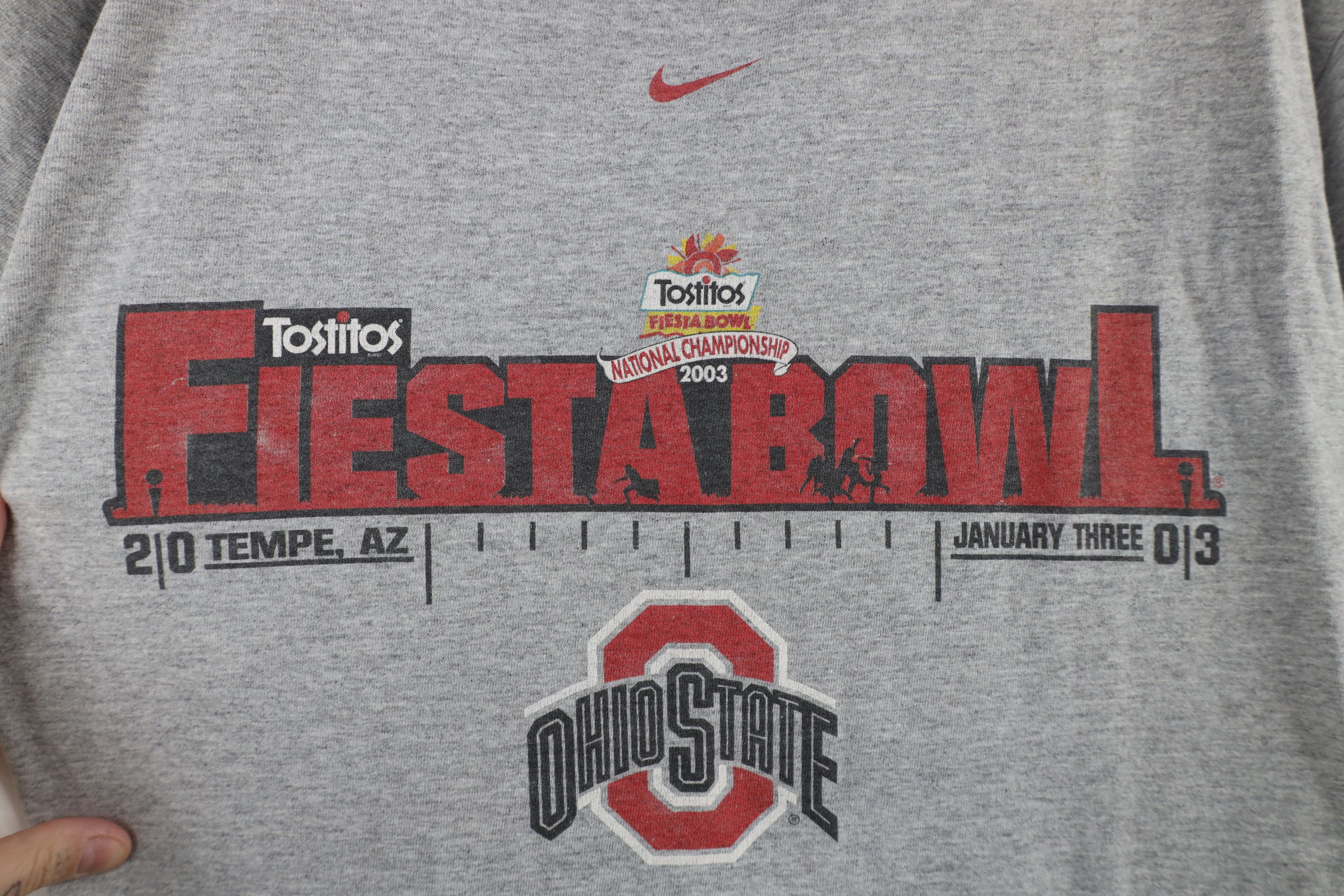 Nike × Vintage Vintage Nike Swoosh Ohio State University Football T-Shirt Size US M / EU 48-50 / 2 - 4 Thumbnail