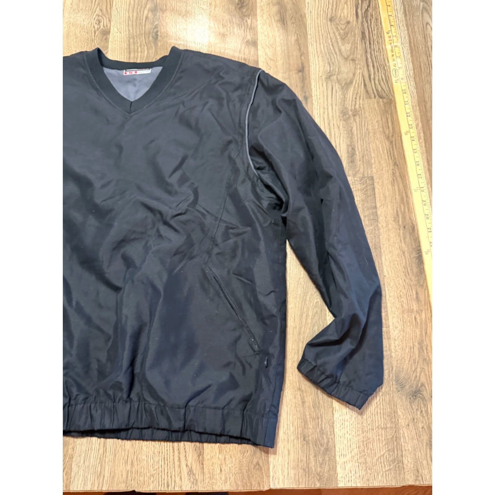Vintage Grand Slam Sweater Mens Size M Black Pullover V-Neck Windbreaker Knit Long Sleeve Casual Regular Sweatshirt Size US M / EU 48-50 / 2 - 4 Thumbnail