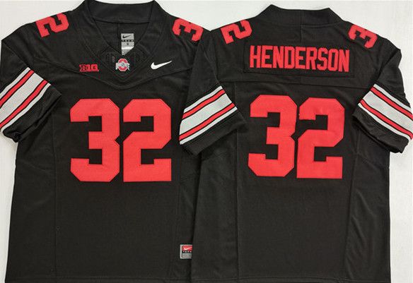 Other Ohio State Buckeyes #32 TreVeyon Henderson Black 2025 Jersey Size US XL / EU 56 / 4 - 1 Thumbnail