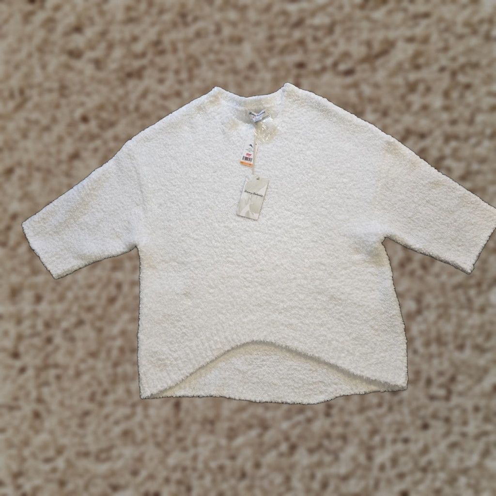 Tommy Bahama Tommy Bahama Sweater Womens Small White Island Soft Oversized Fuzzy Cozy Capsule Size S / US 4 / IT 40 - 1 Thumbnail