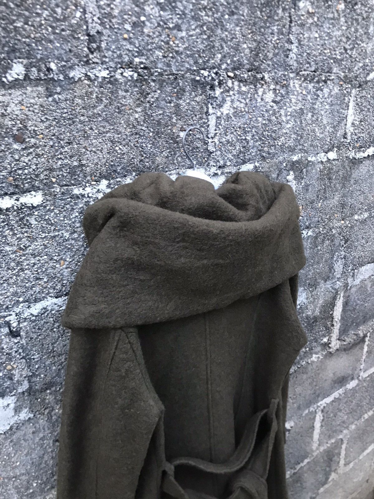 Vintage ⚡️Kavach Italy Waterfall Collar Trench Coat Wool Jacket Size M / US 6-8 / IT 42-44 - 14 Thumbnail