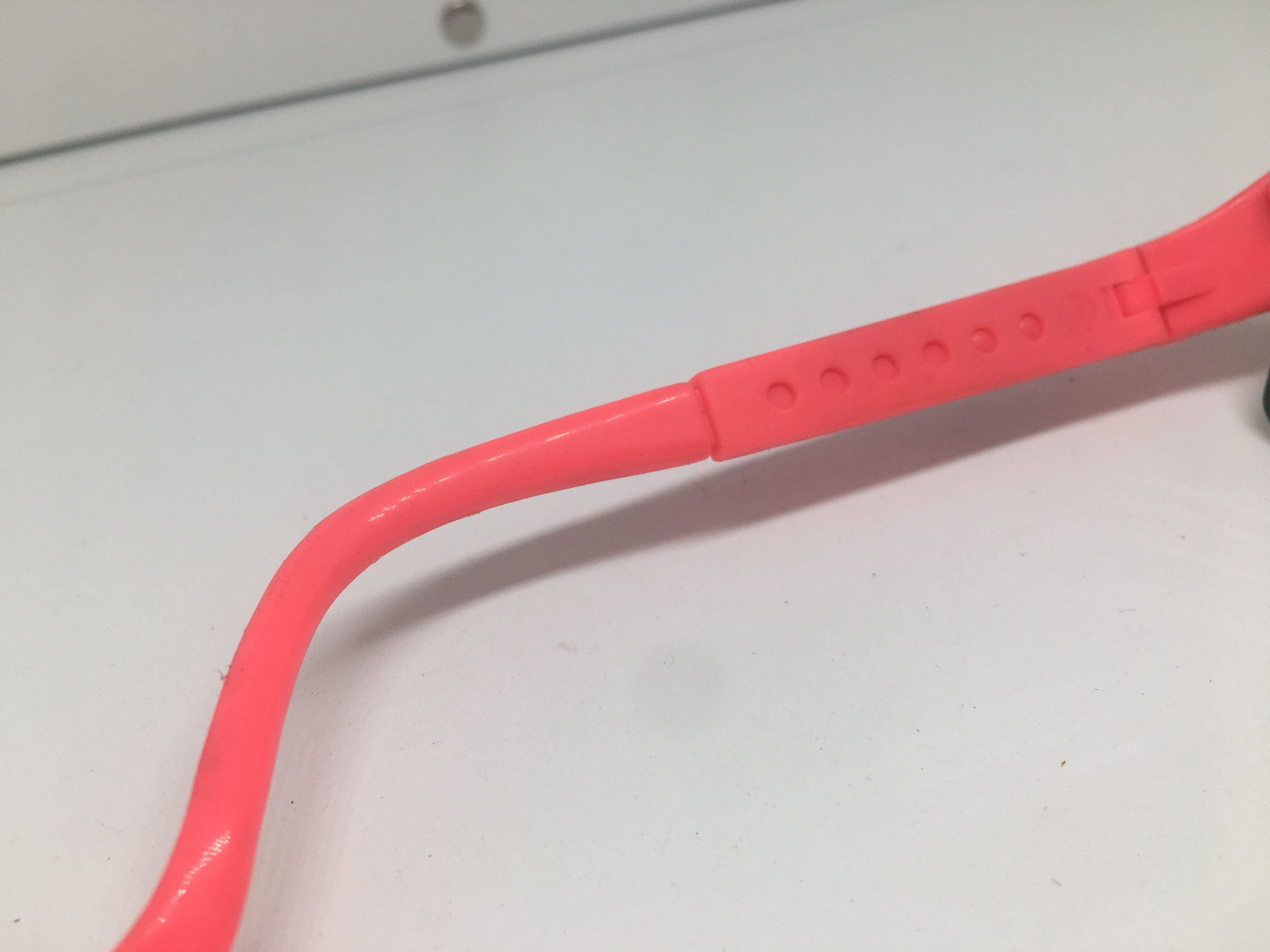 Vintage Vintage 70s Bolle Wrapped Pink Half Rim Sunglasses Frame Size ONE SIZE - 6 Thumbnail