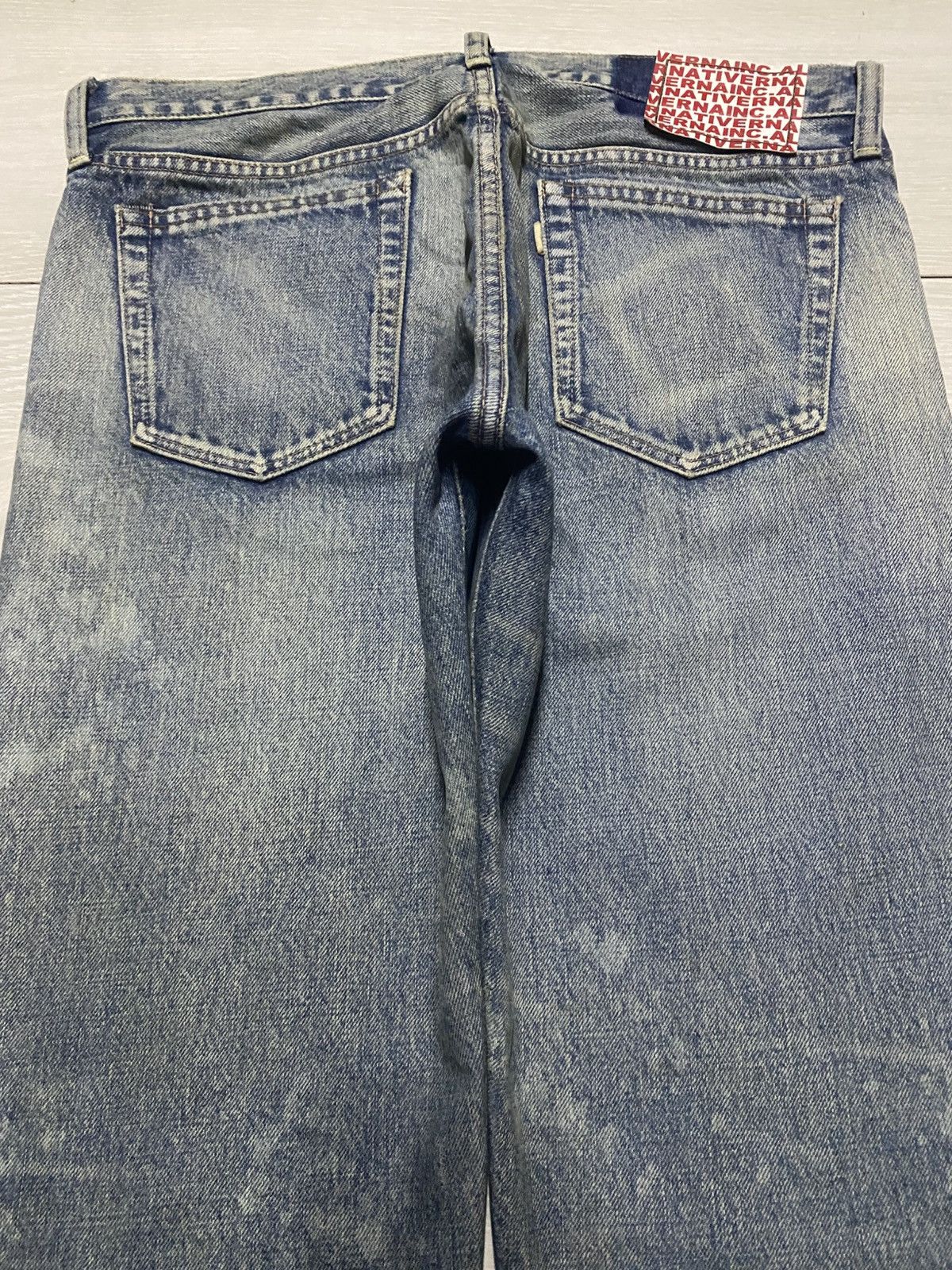 Japanese Brand Vintage Japanese Rna Bleach Distressed Loose Jeans Size US 32 / EU 48 - 4 Thumbnail