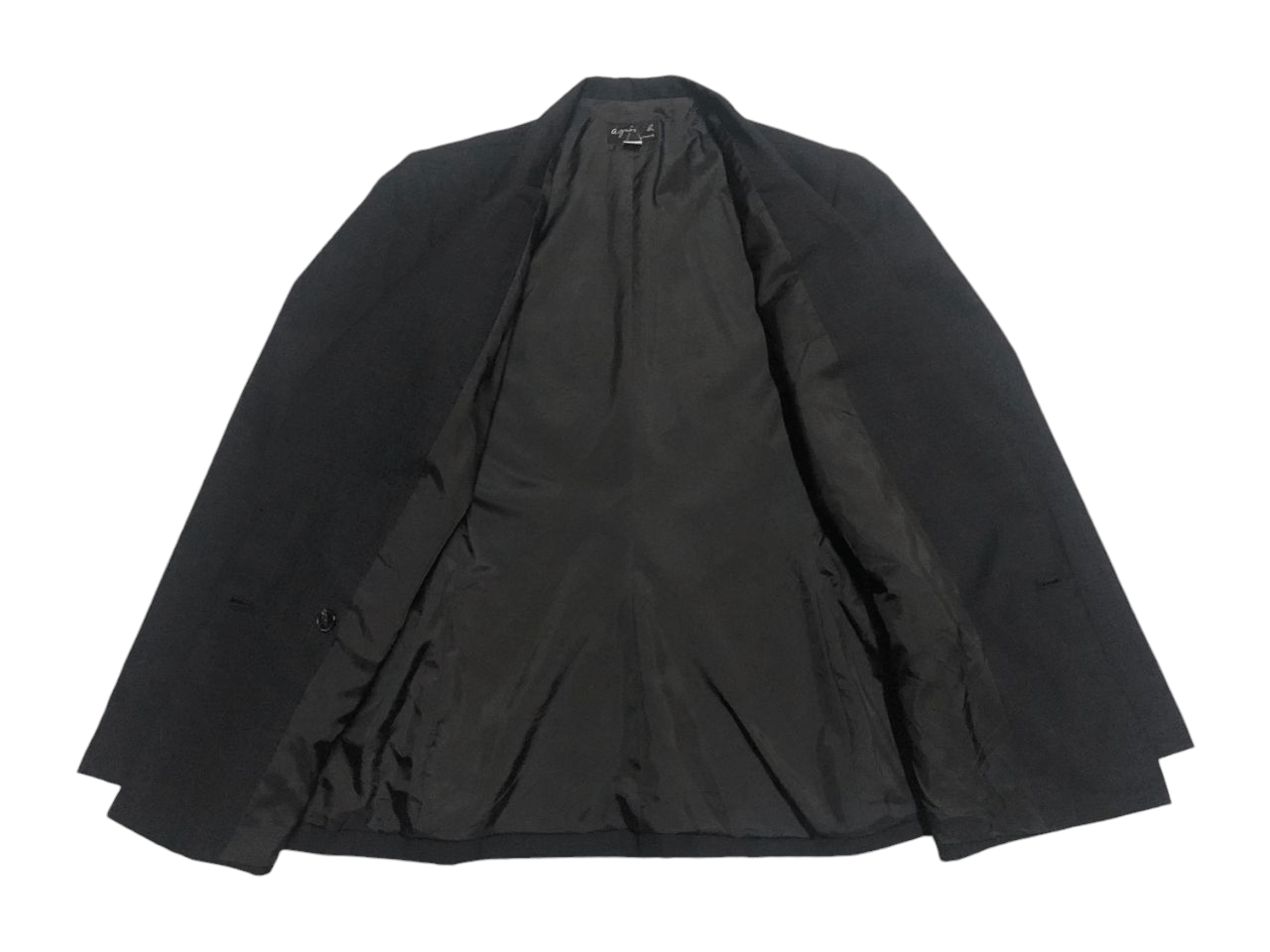 agnes b. Agnes.B Double Breasted Black Blazer Size S / US 4 / IT 40 - 3 Thumbnail